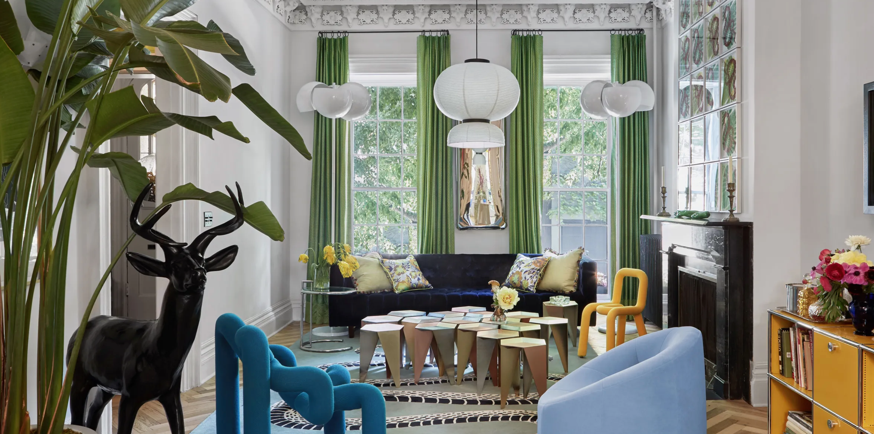 Tour a Designer’s Own Colorful Brooklyn Townhouse
