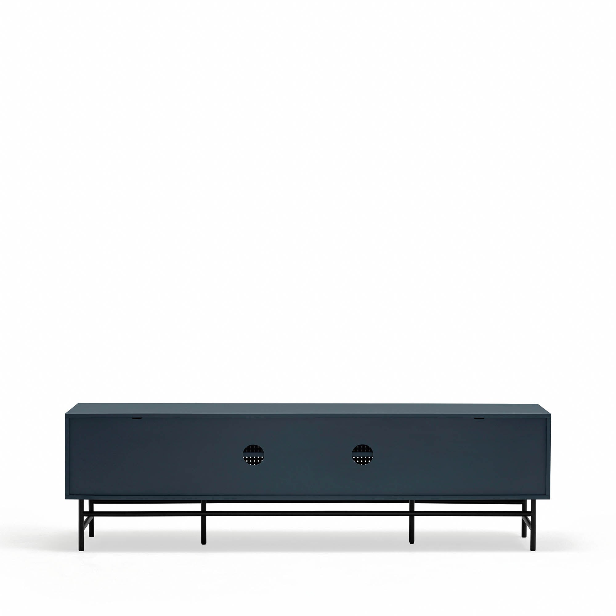 Tv Cabinet Punto 2D4Dr Black/Blue-Gr.Antr