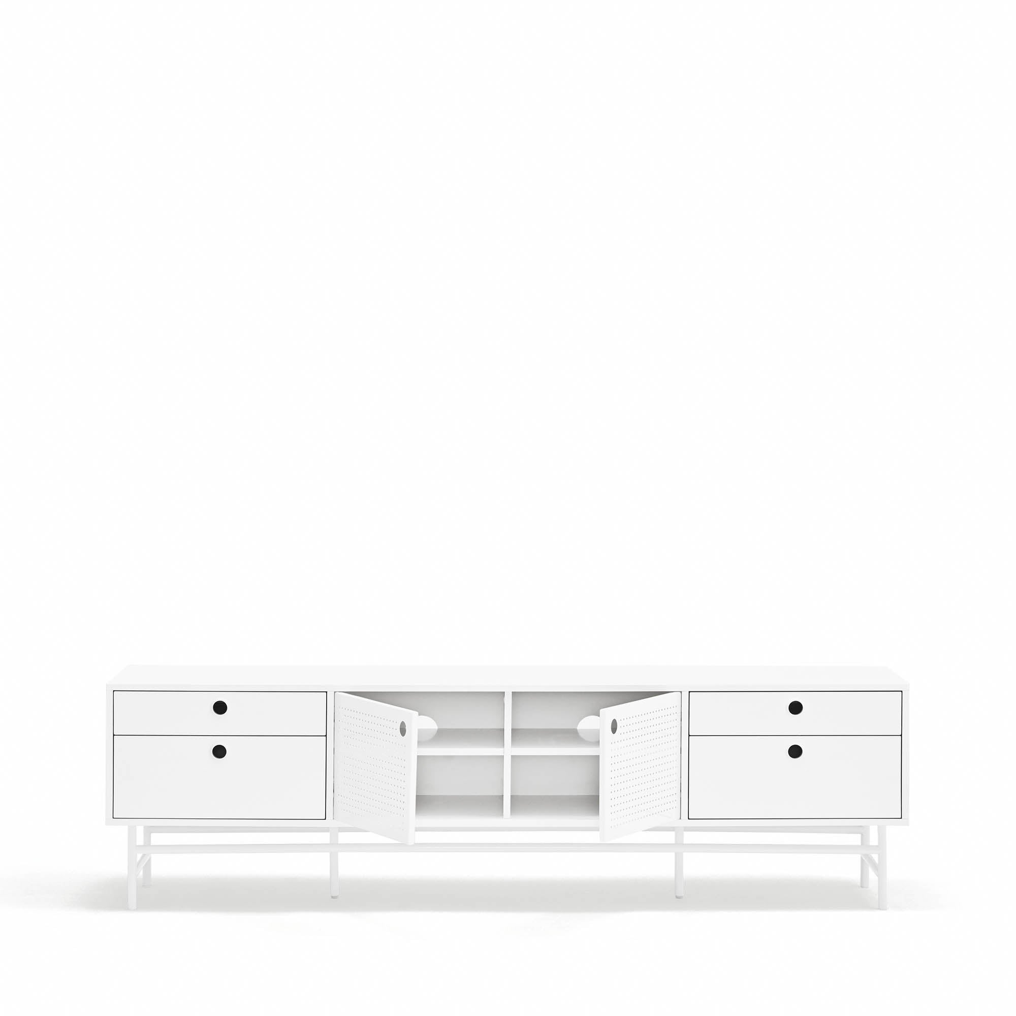 Tv Cabinet Punto 2D4Dr White