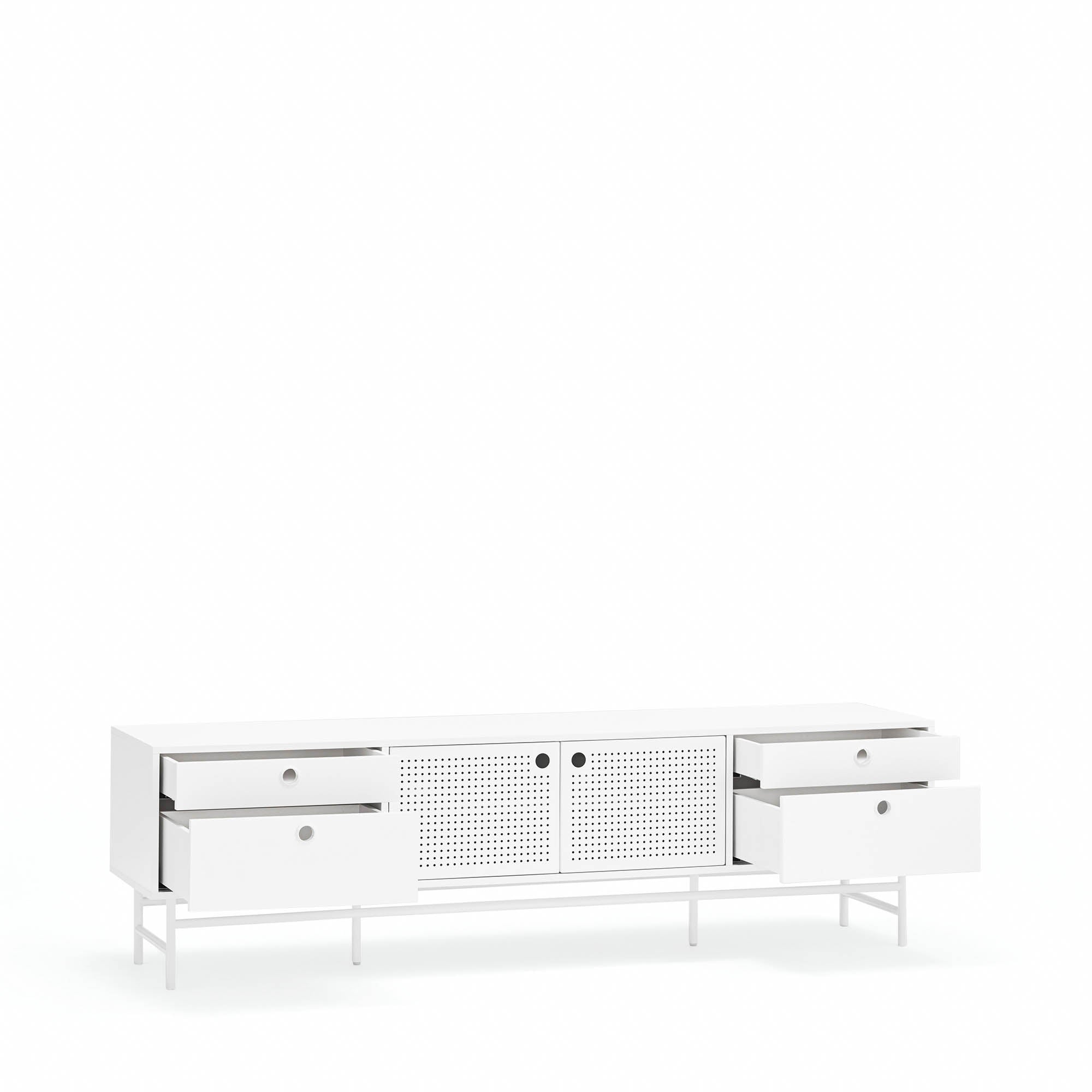 Tv Cabinet Punto 2D4Dr White