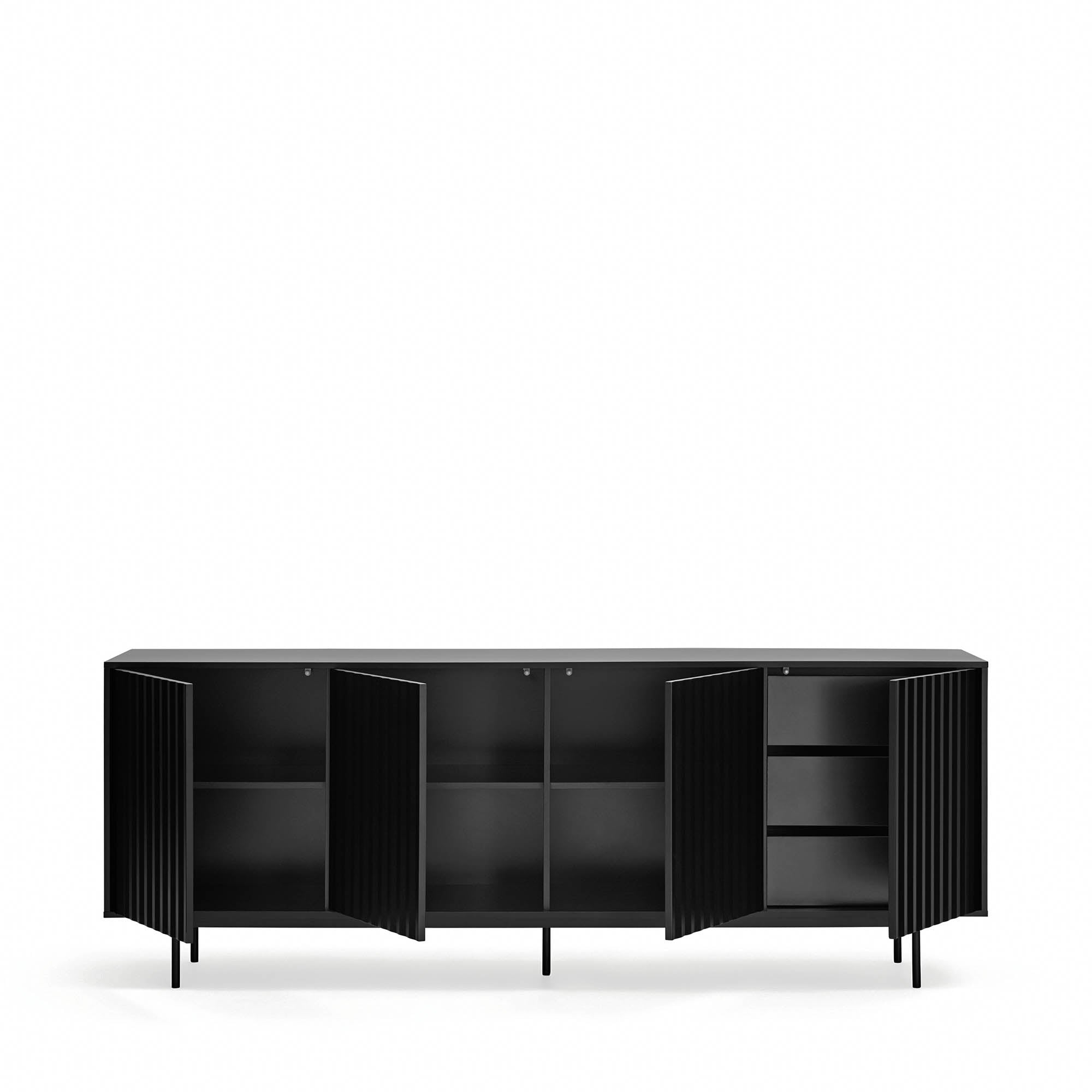Sideboard Sierra 4D/3Inner Drawer Black