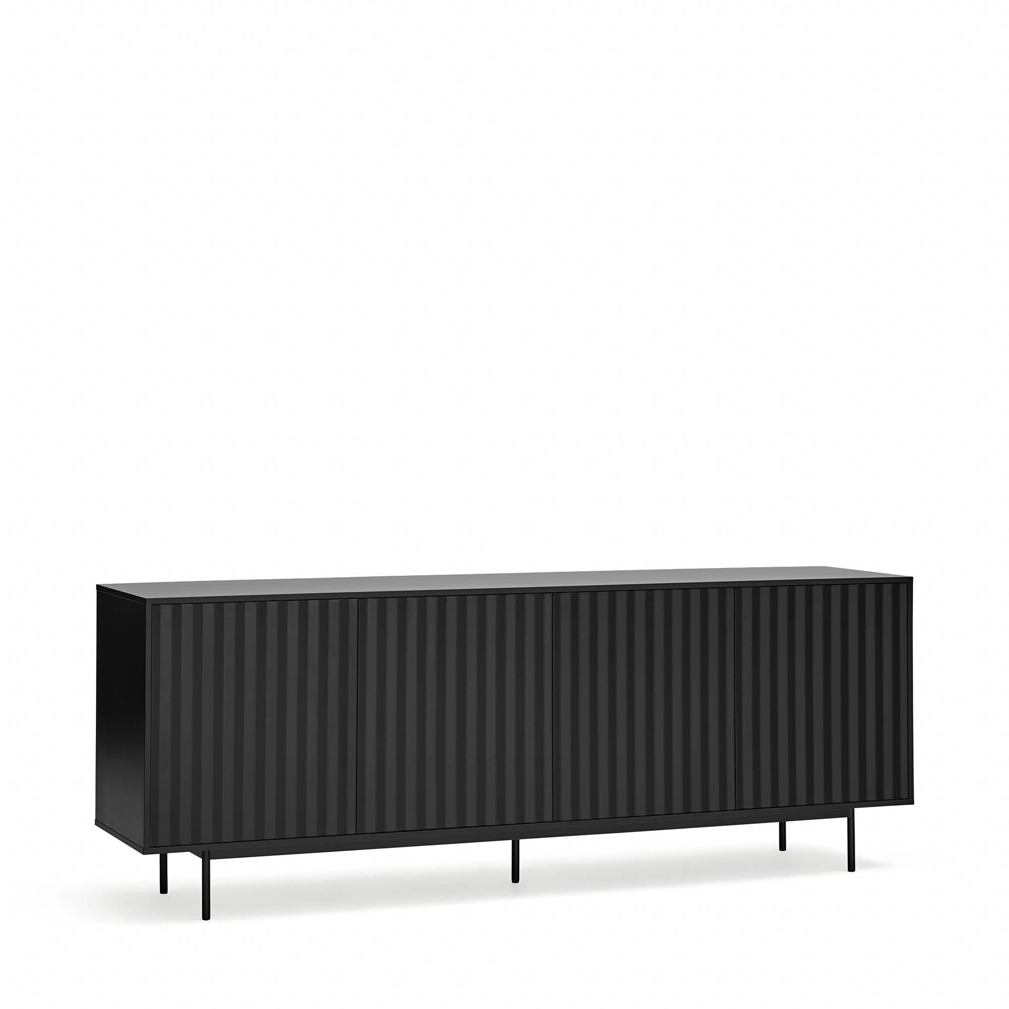 Sideboard Sierra 4D/3Inner Drawer Black
