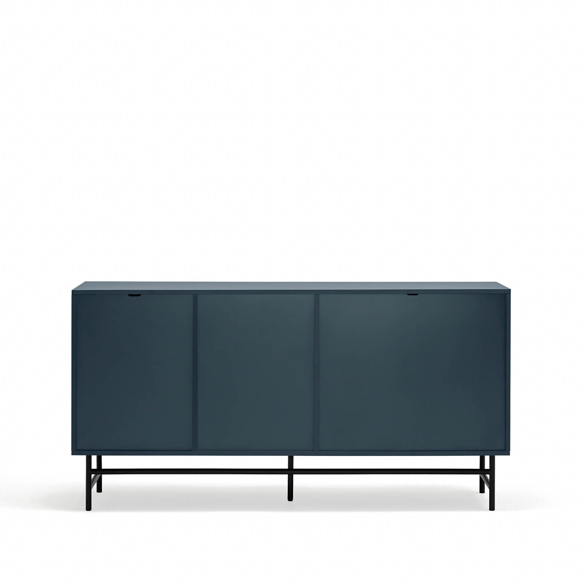 Sideboard Punto 2D4Dr Black/Blue-Gr.Antr