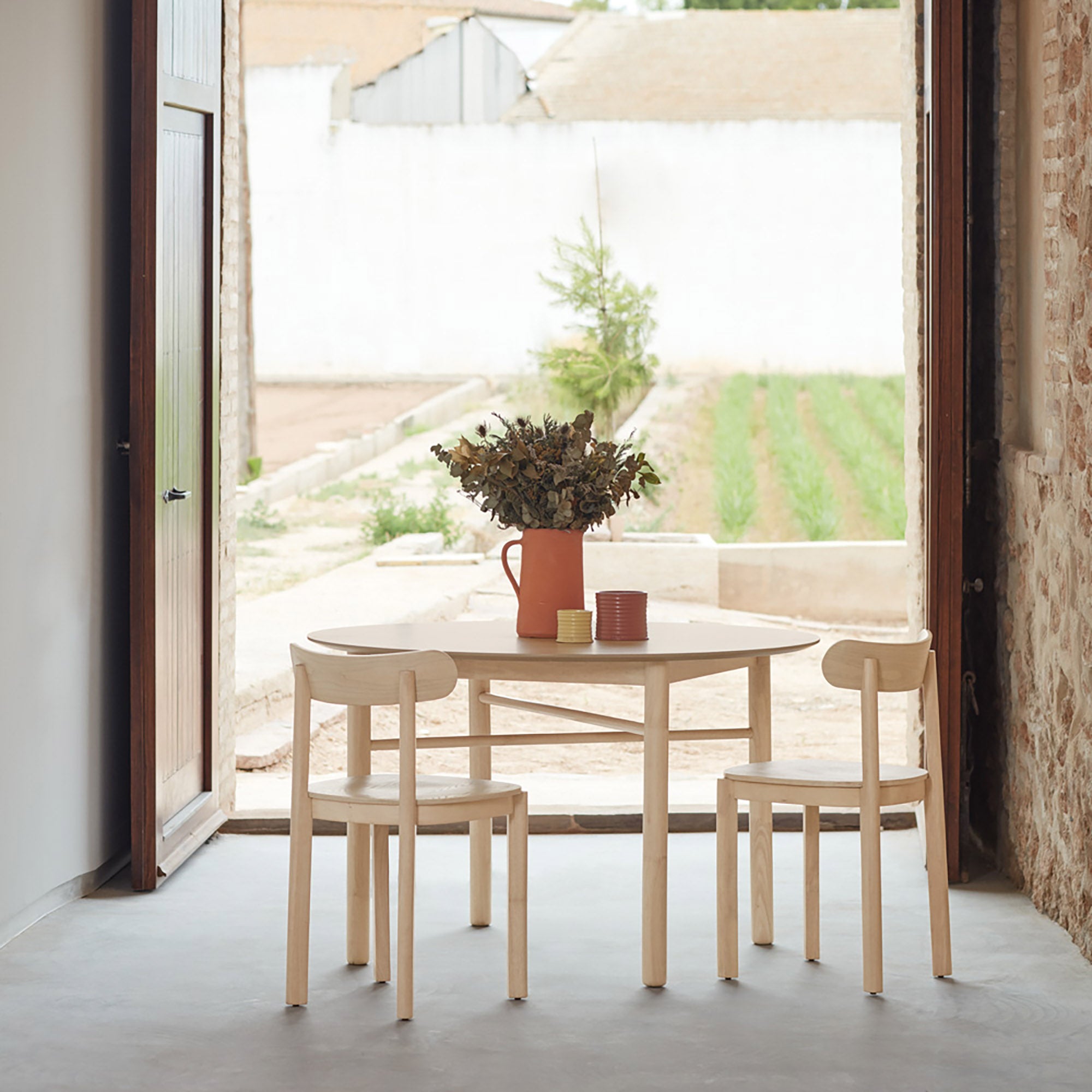 Round Table Junco 120Cm Light Natural
