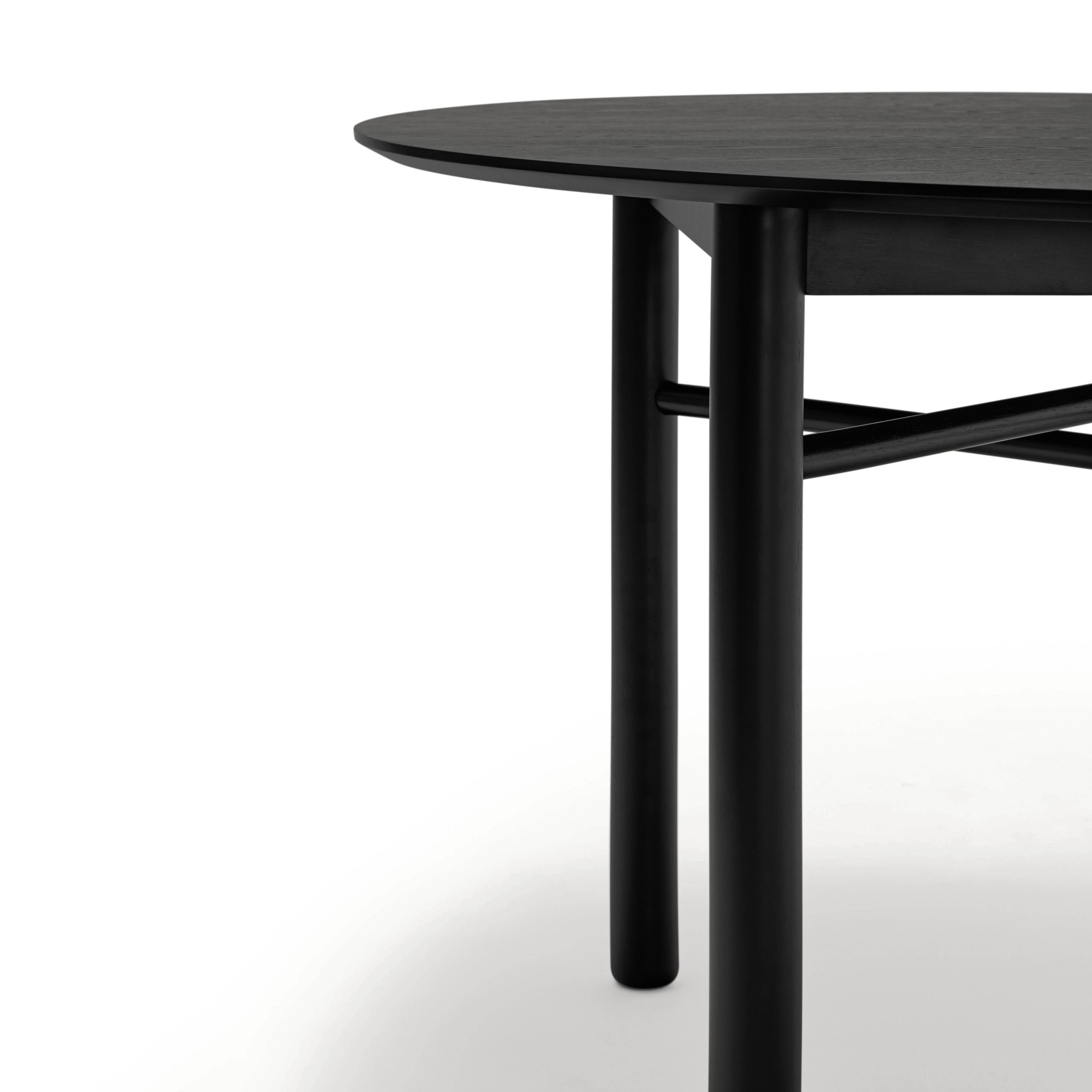 Round Table Junco 120Cm Black