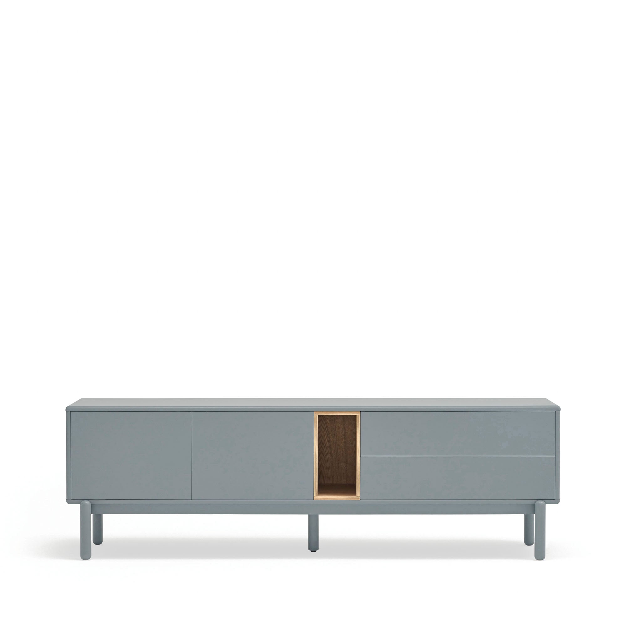 Tv Cabinet Corvo 2D2Dr1H 180Cm Pearl Grey