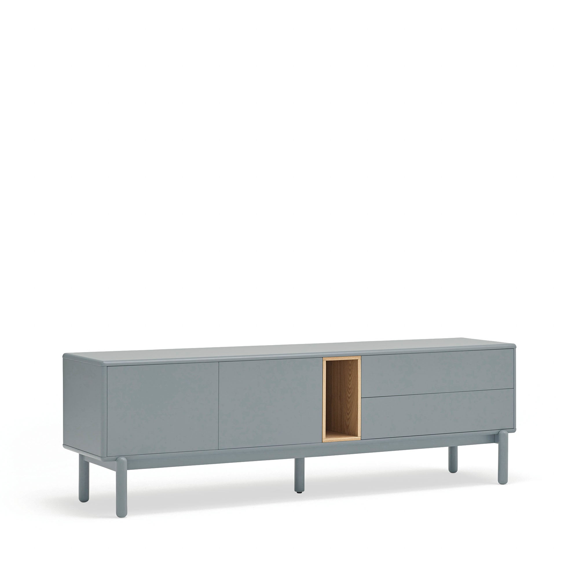 Tv Cabinet Corvo 2D2Dr1H 180Cm Pearl Grey
