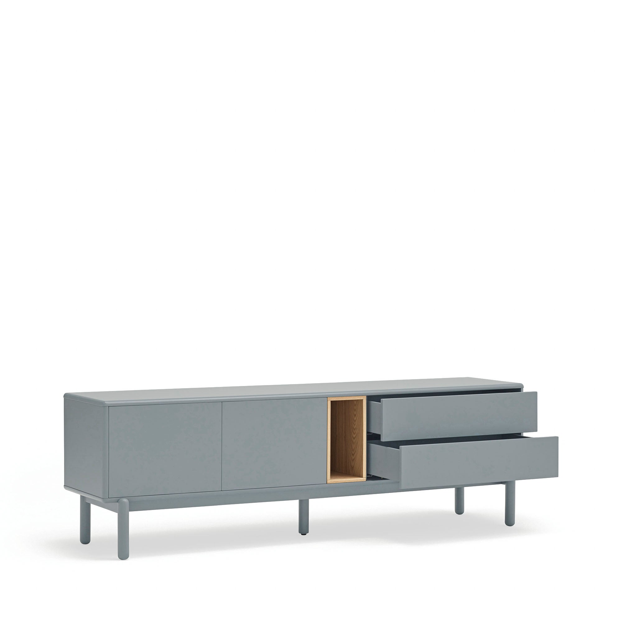 Tv Cabinet Corvo 2D2Dr1H 180Cm Pearl Grey