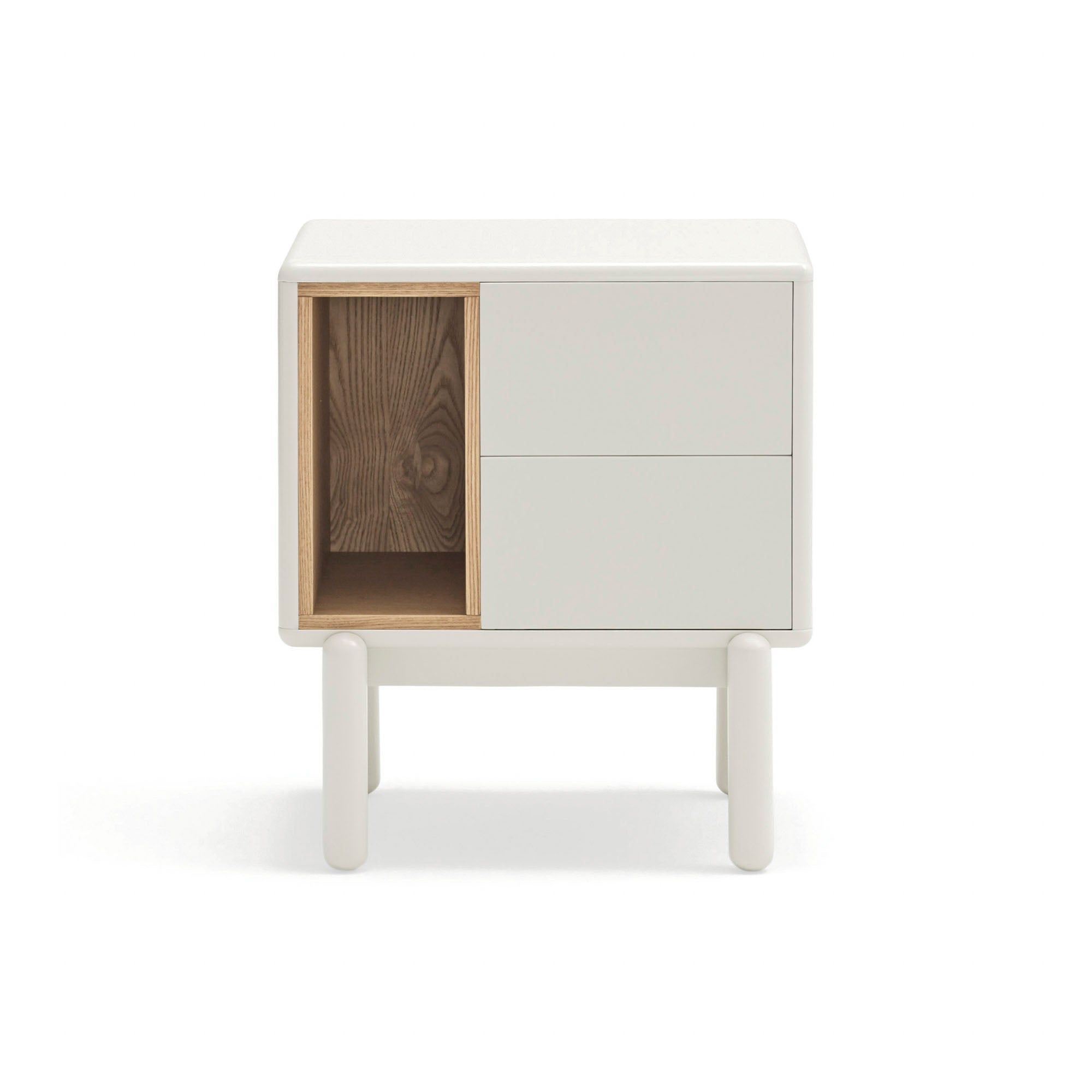 Bedside Table Corvo 2C1H Cream