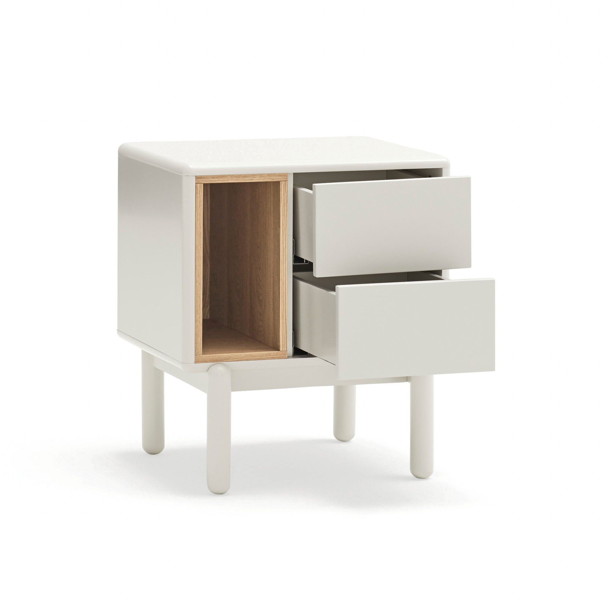 Bedside Table Corvo 2C1H Cream