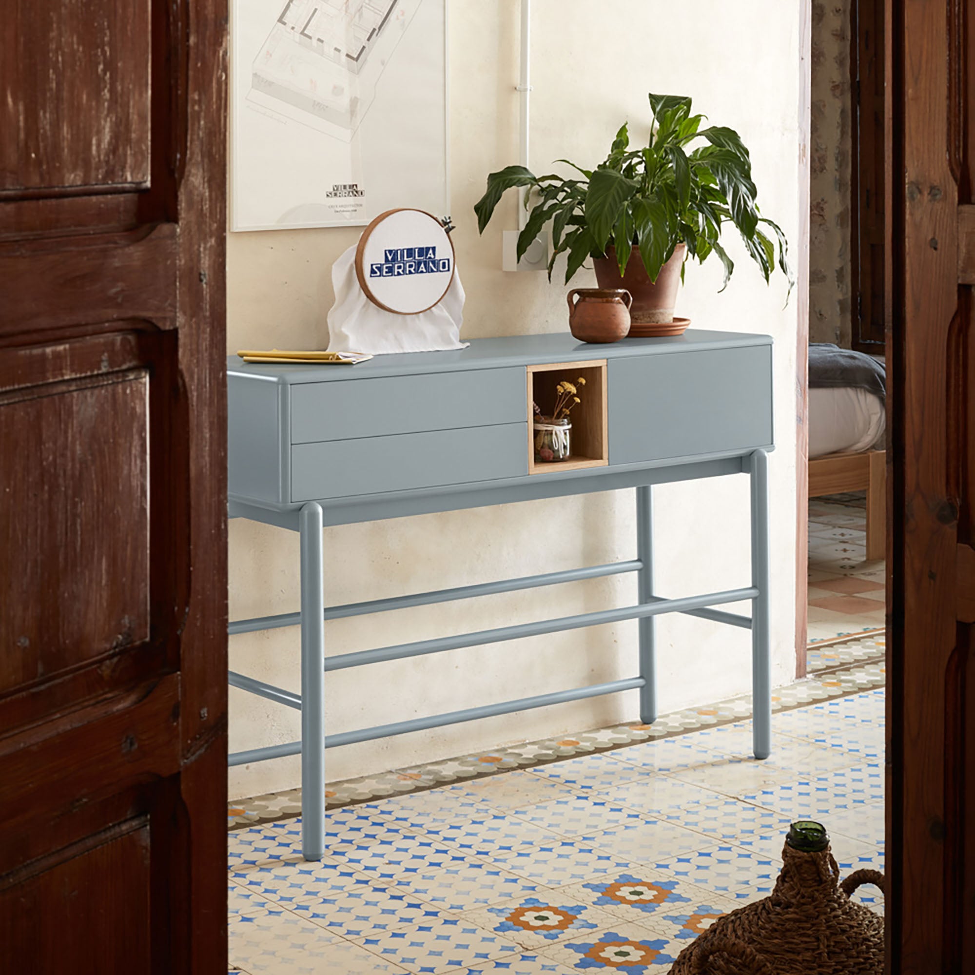 Console Corvo 1D2Dr Pearl Grey
