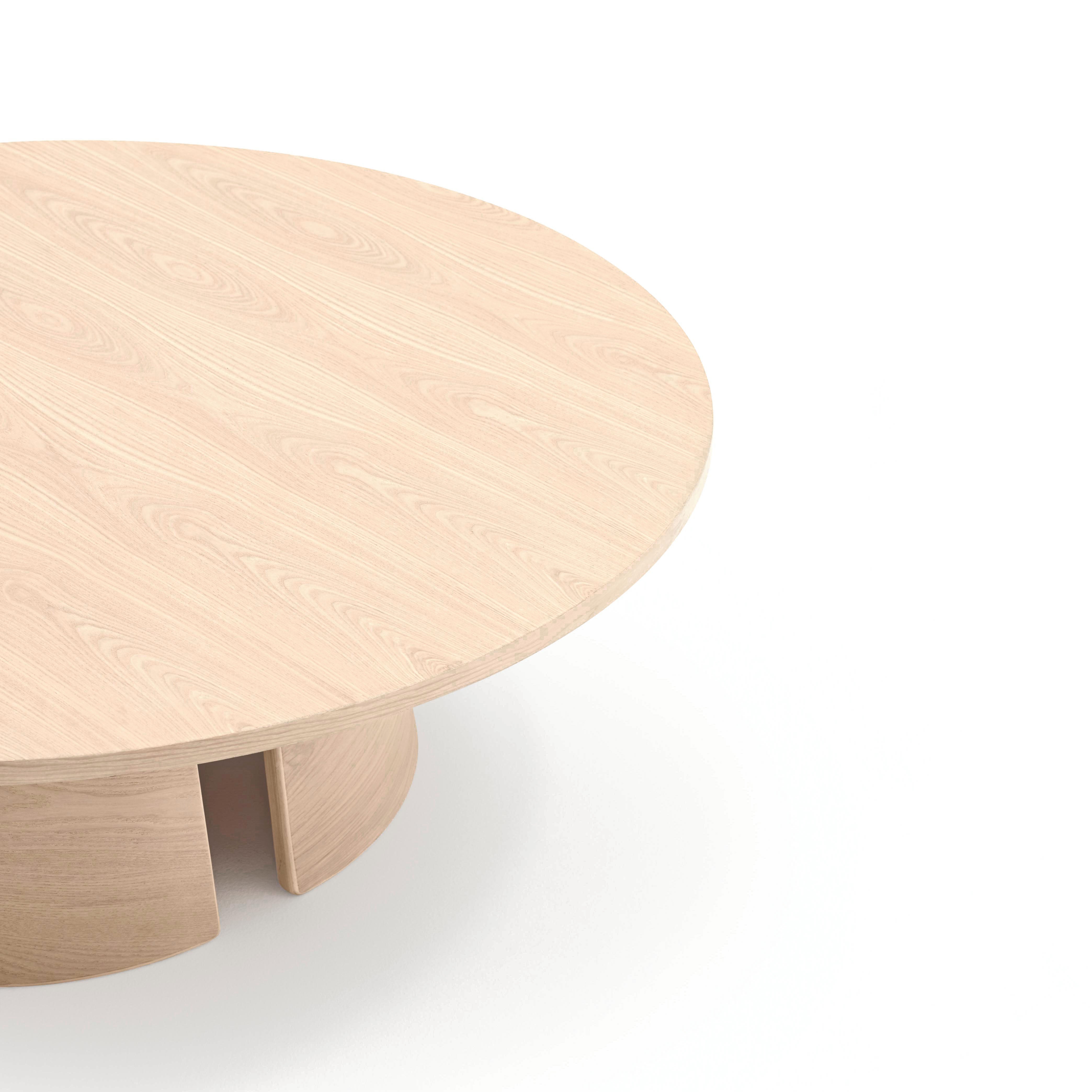 Runt soffbord Cep 110cm ljust naturfärgat