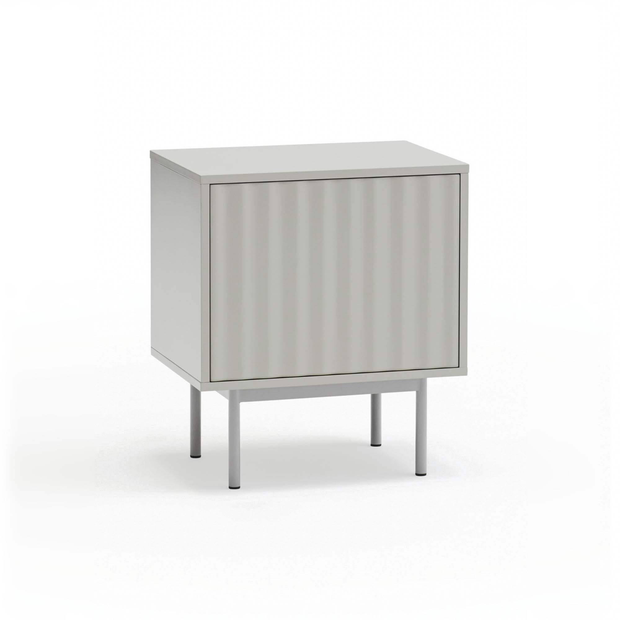Bedside Table Sierra 1 Front, 2 Inner Drawers Ligh