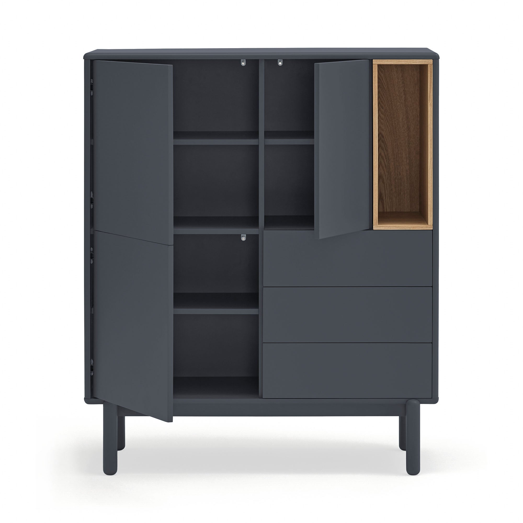 Occasional Cabinet Corvo 3D3Dr1H Anthracite Gray