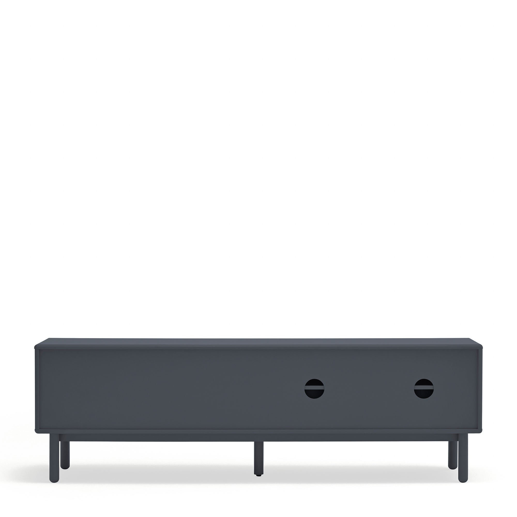 Tv Cabinet Corvo 2D2Dr1H 180Cm Anthracite Gray