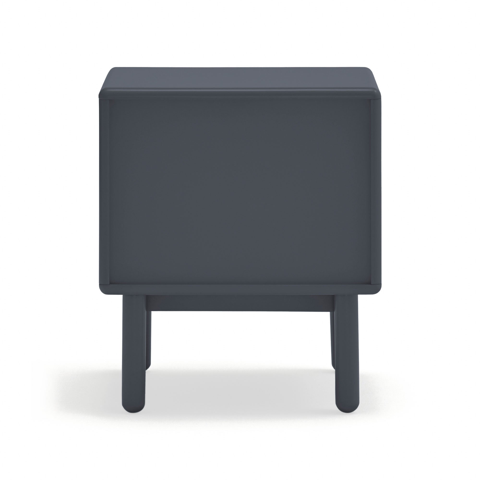 Bedside Table Corvo 2C1H Anthracite Gray