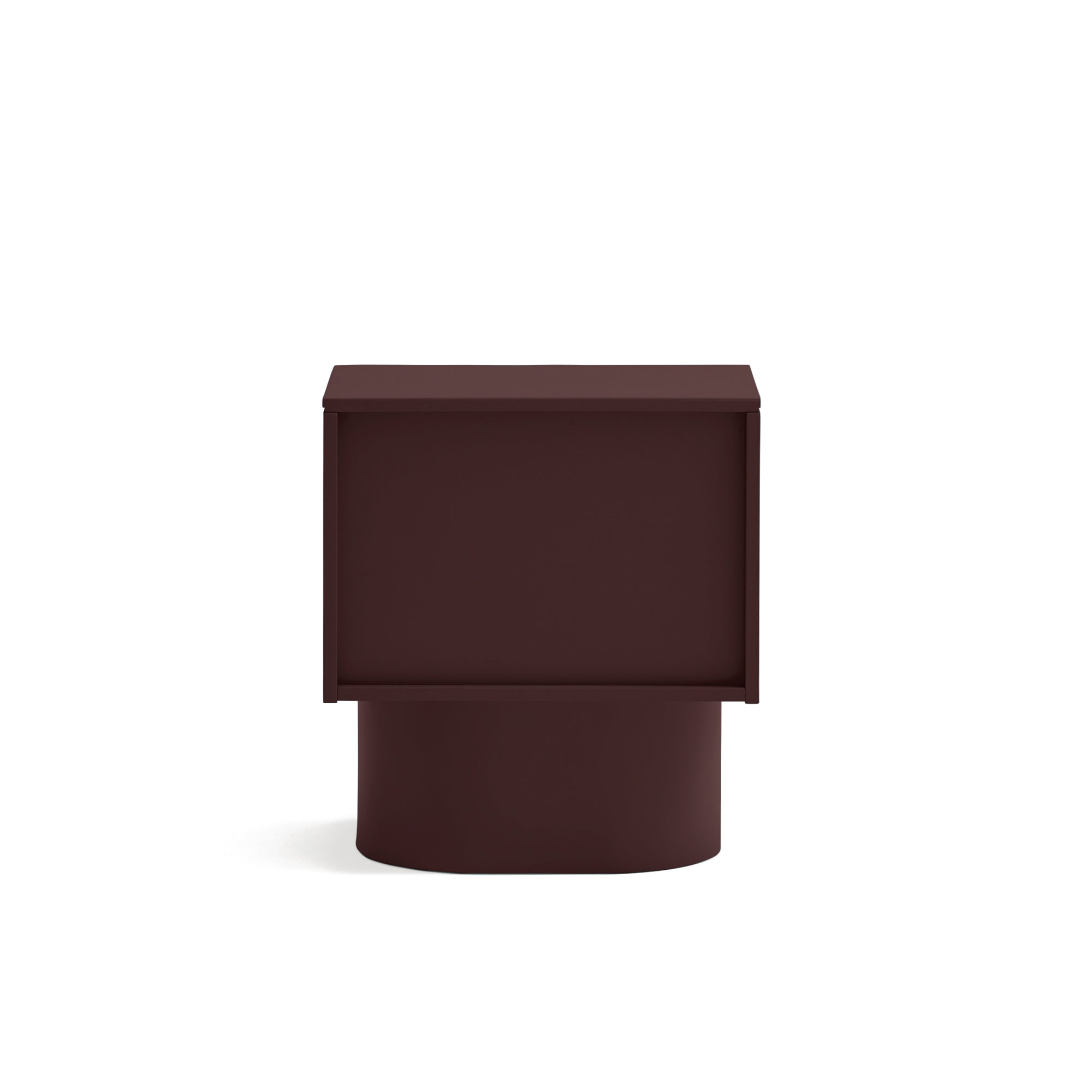 Bedside Table Totem 2Dr Aubergine