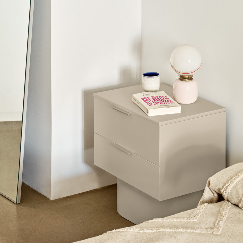 Bedside Table Totem 2Dr Sand
