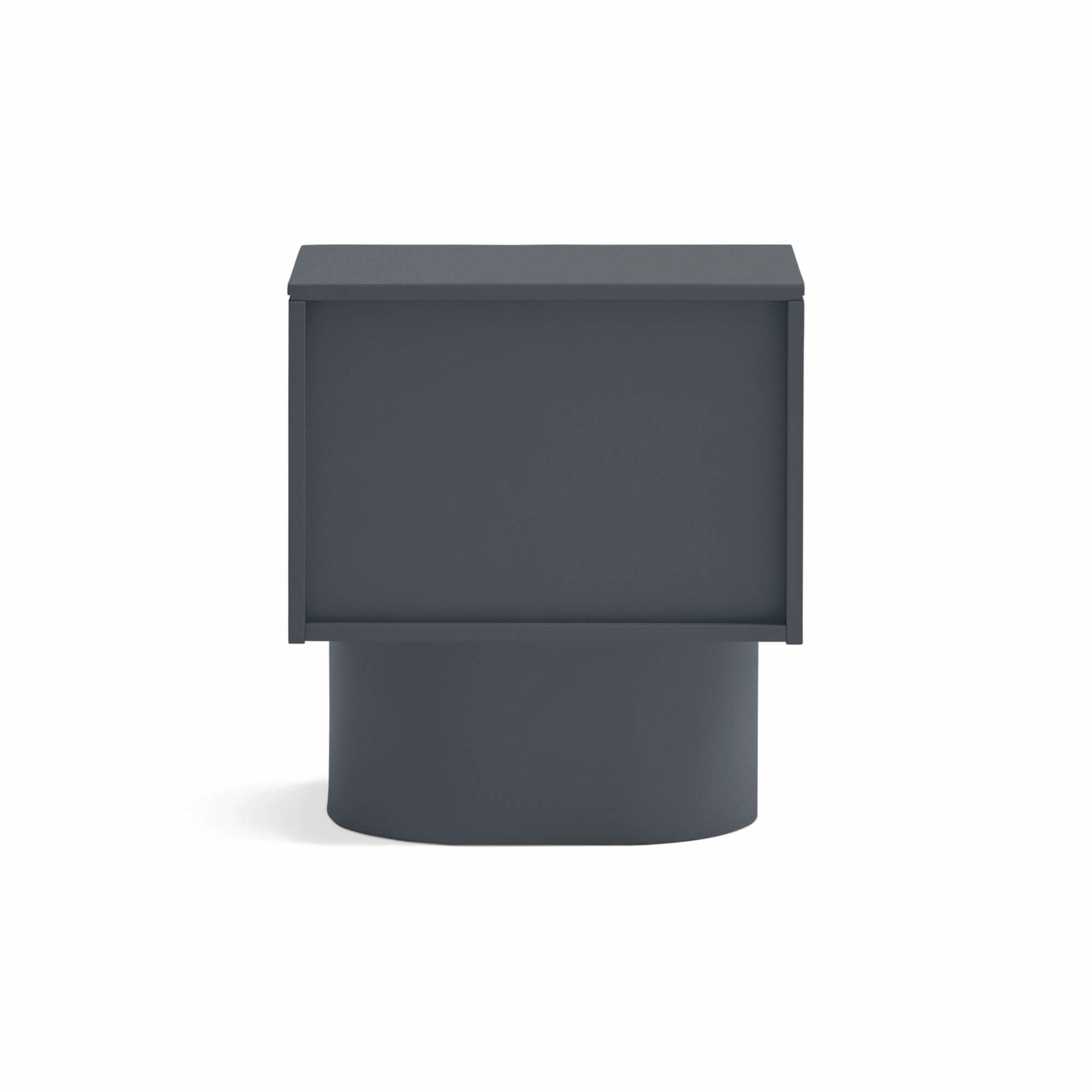 Bedside Table Totem 2Dr Anthracite Gray