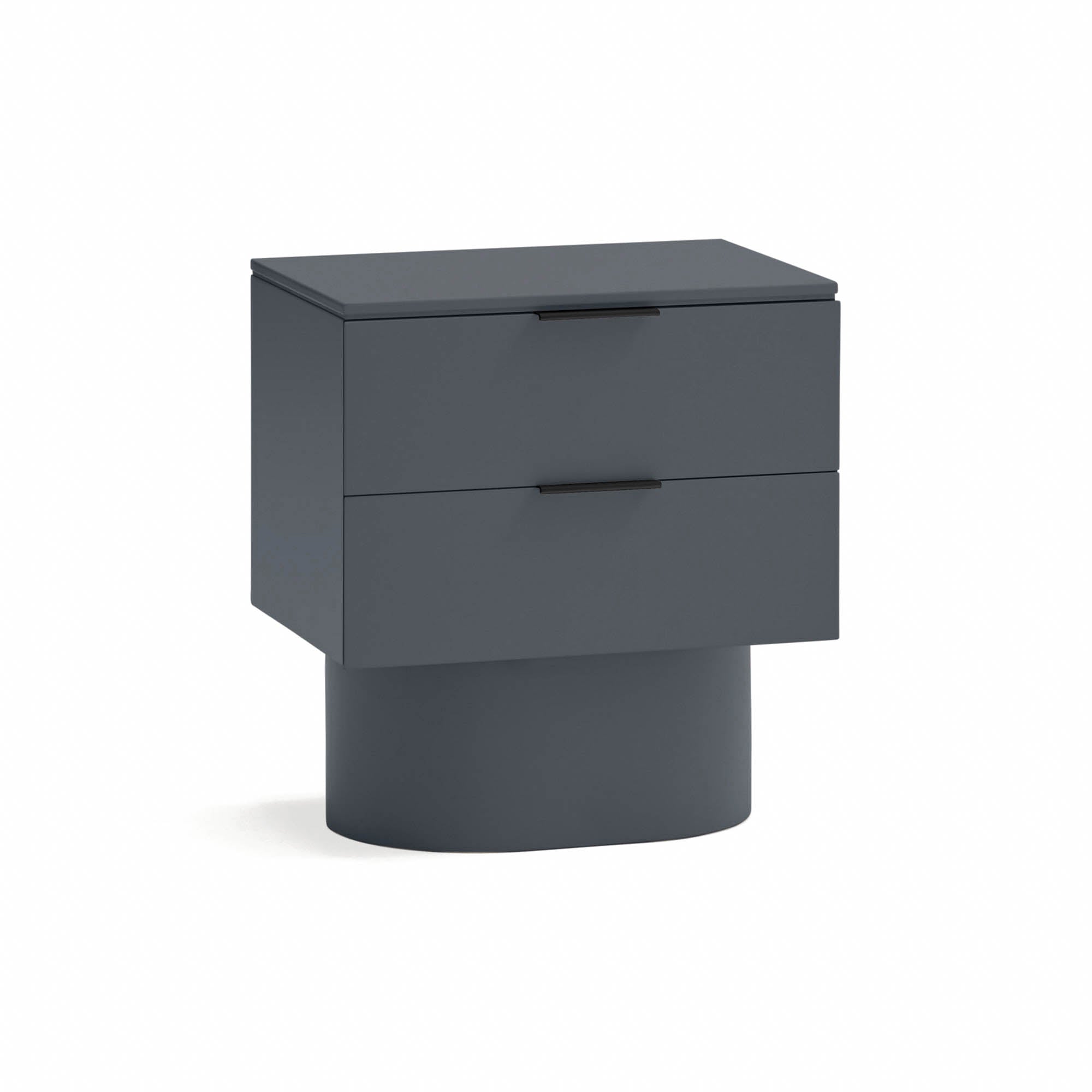 Bedside Table Totem 2Dr Anthracite Gray