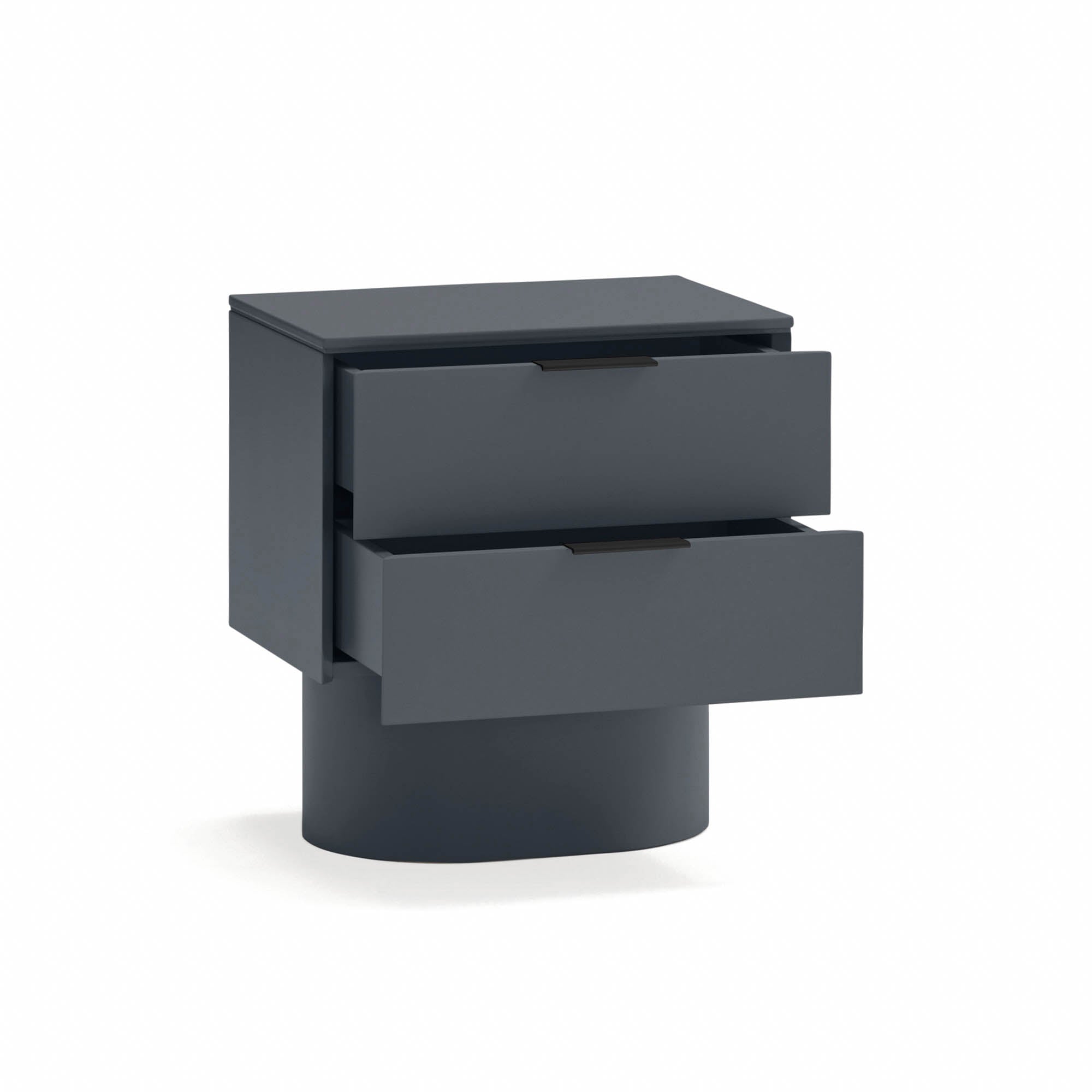 Bedside Table Totem 2Dr Anthracite Gray