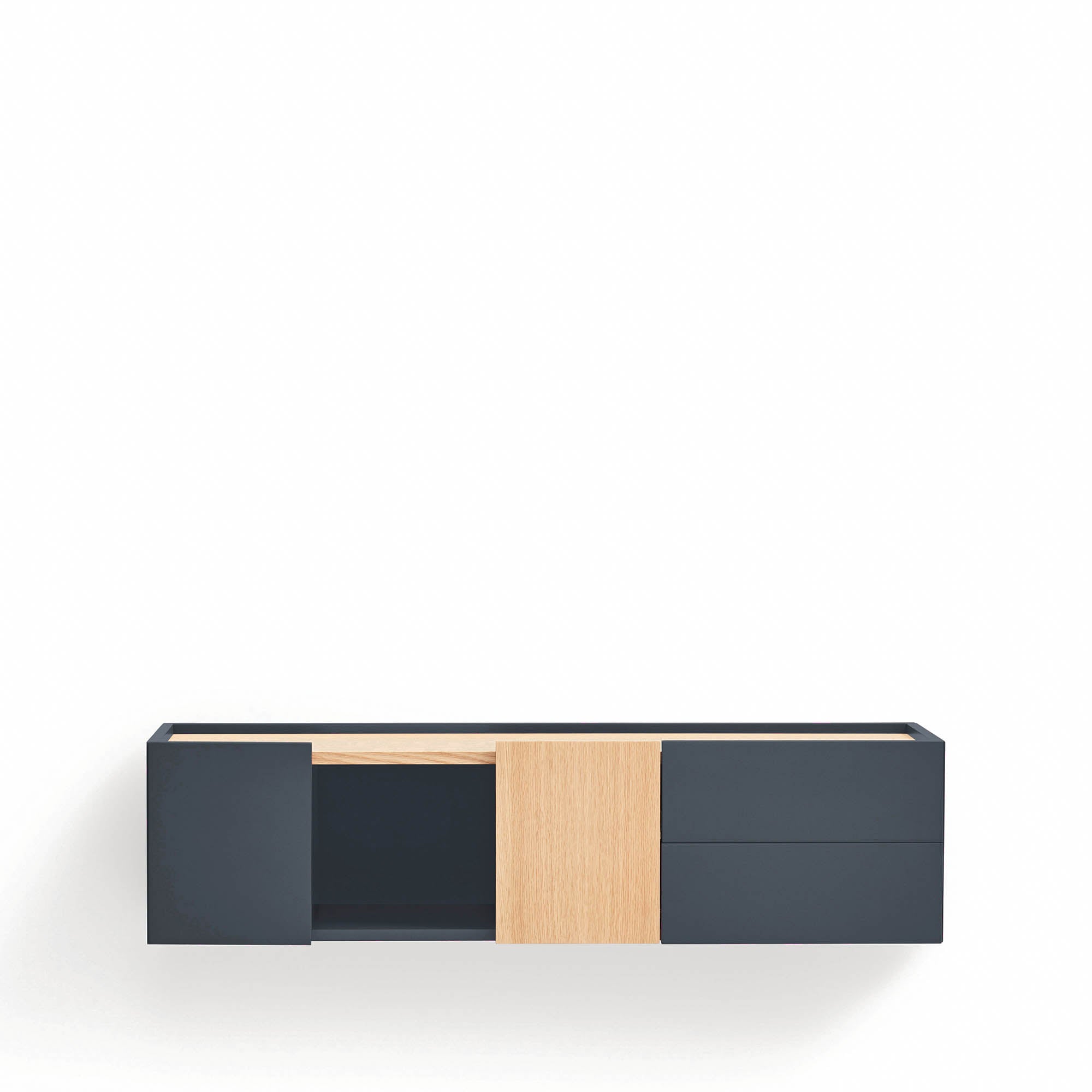Console Otto 2D2Dr Anthracite Gray/Oak