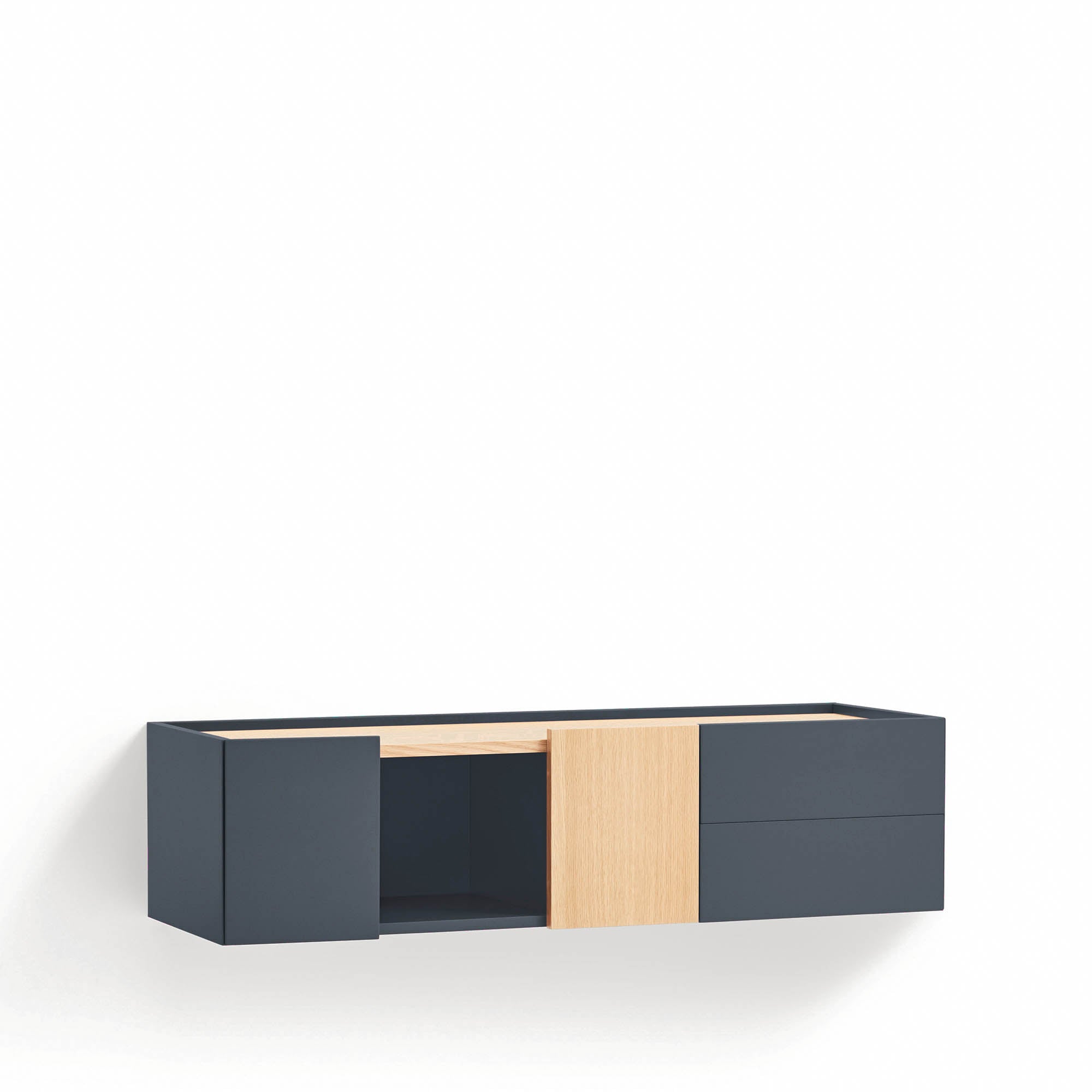 Console Otto 2D2Dr Anthracite Gray/Oak