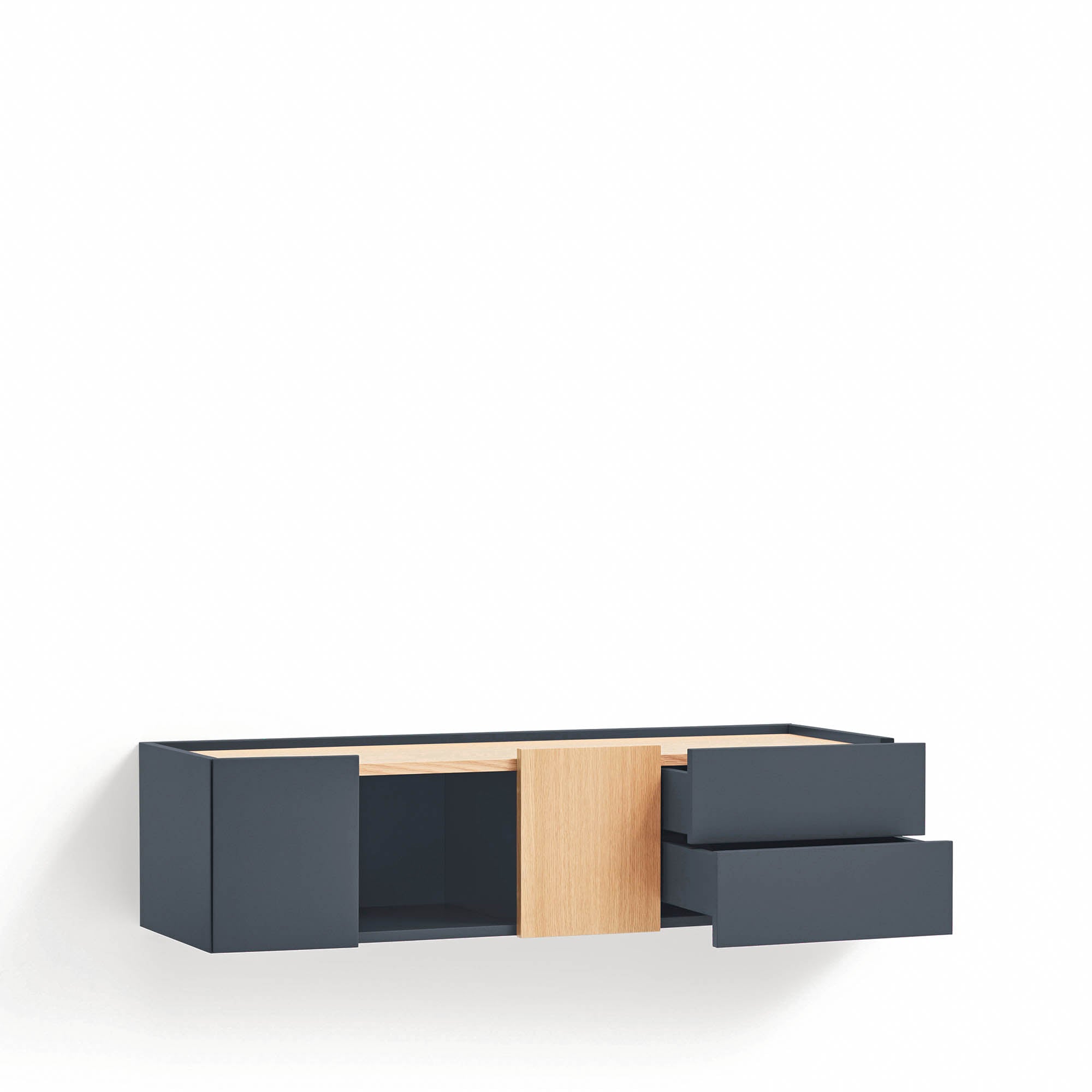Console Otto 2D2Dr Anthracite Gray/Oak