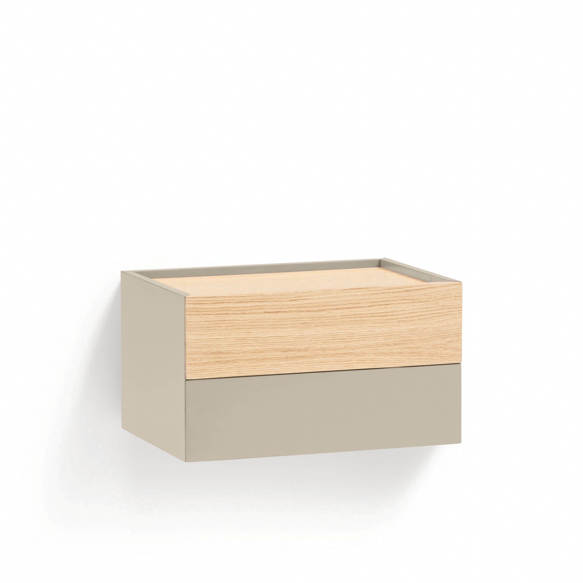 Bedside Table Otto 2Dr Sand/Oak