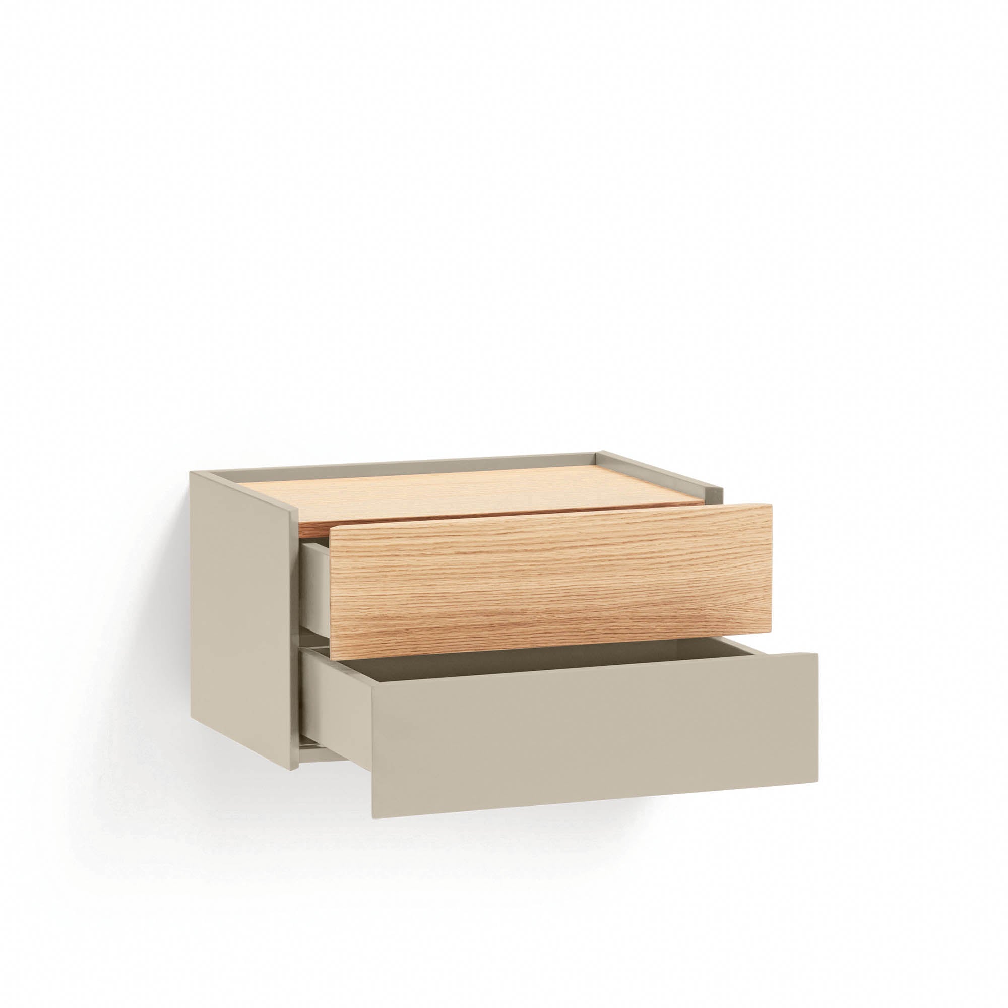Bedside Table Otto 2Dr Sand/Oak