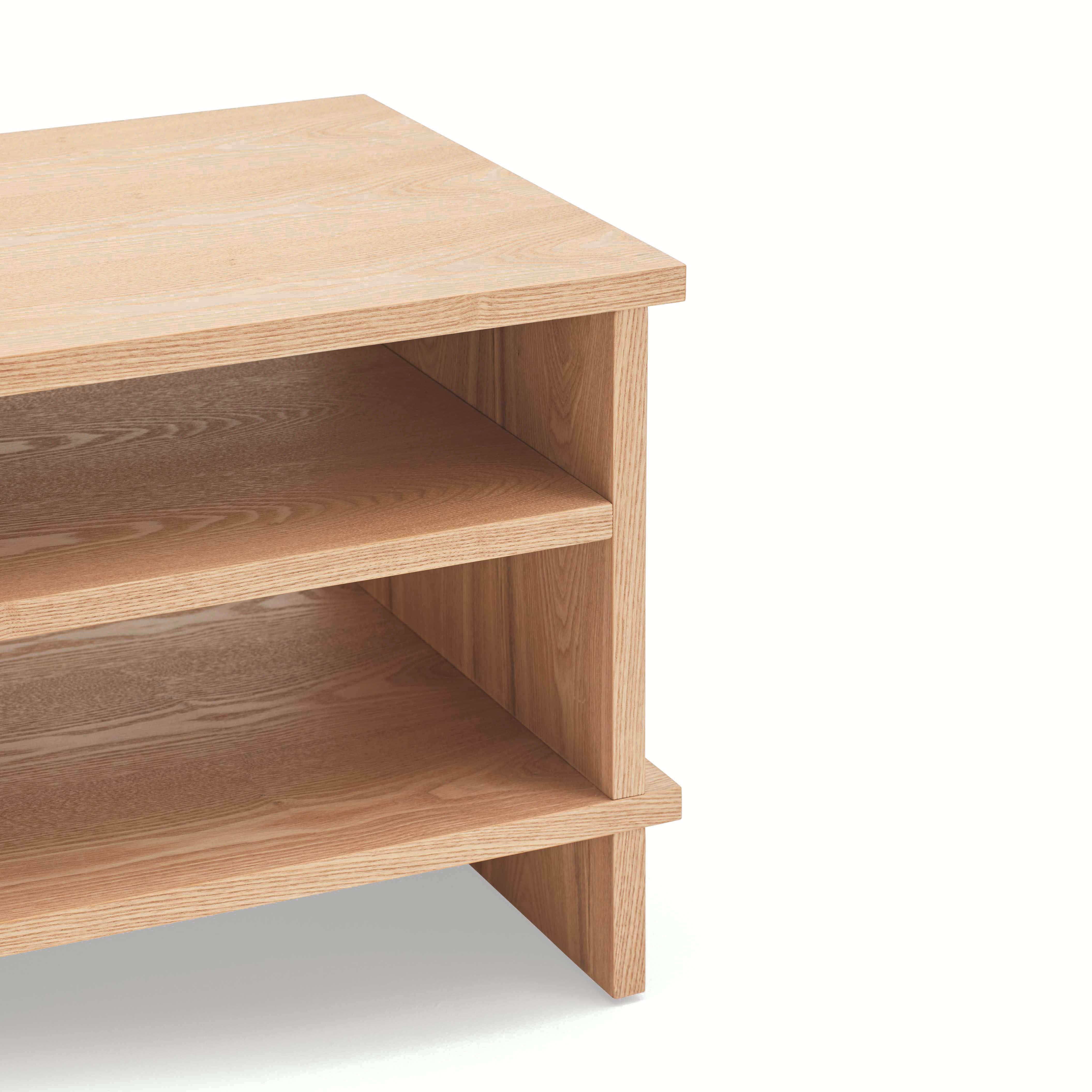 Bedside Table Inari 2 Shelves Oak