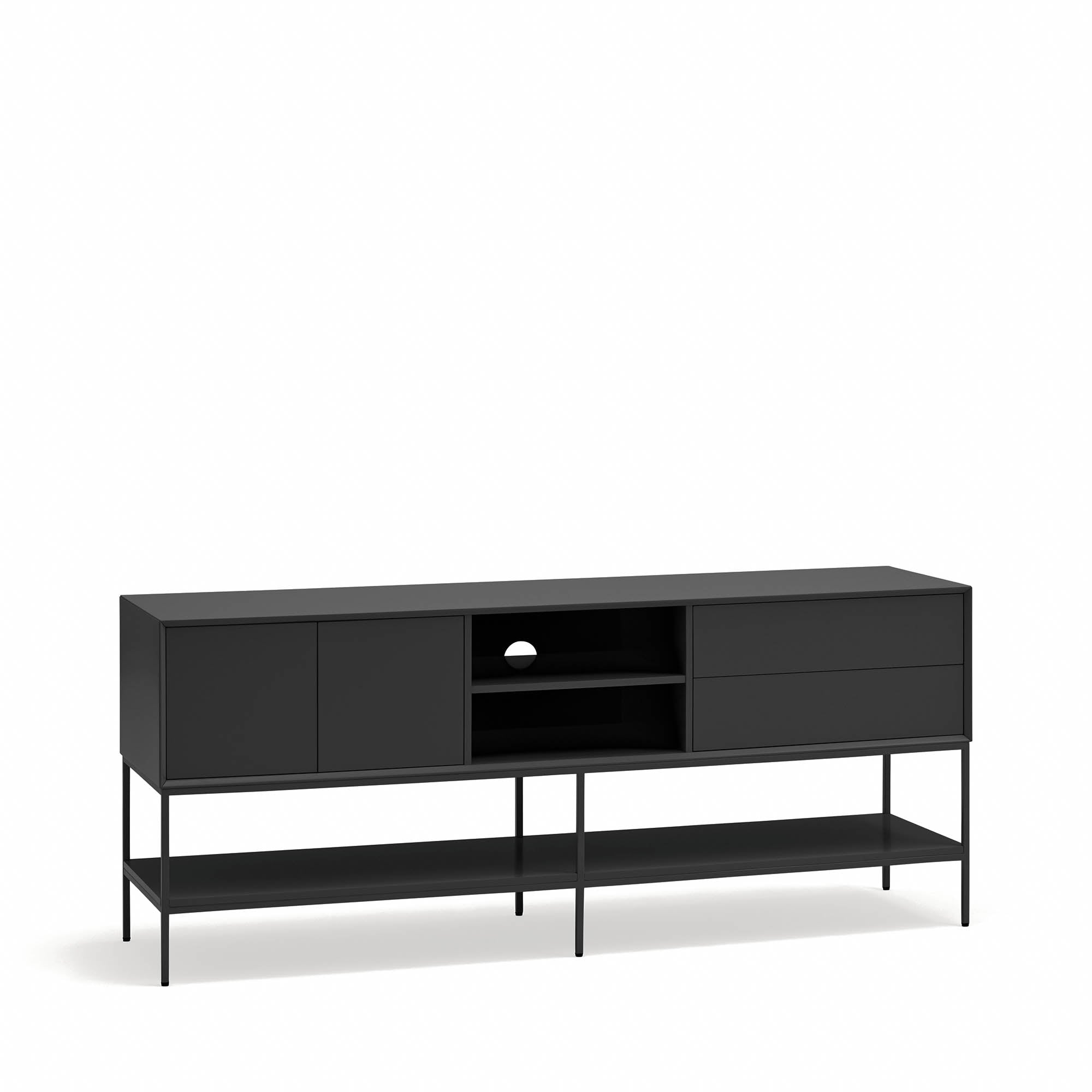 Tv Cabinet Platt 2D2Dr2H 175Cm Black