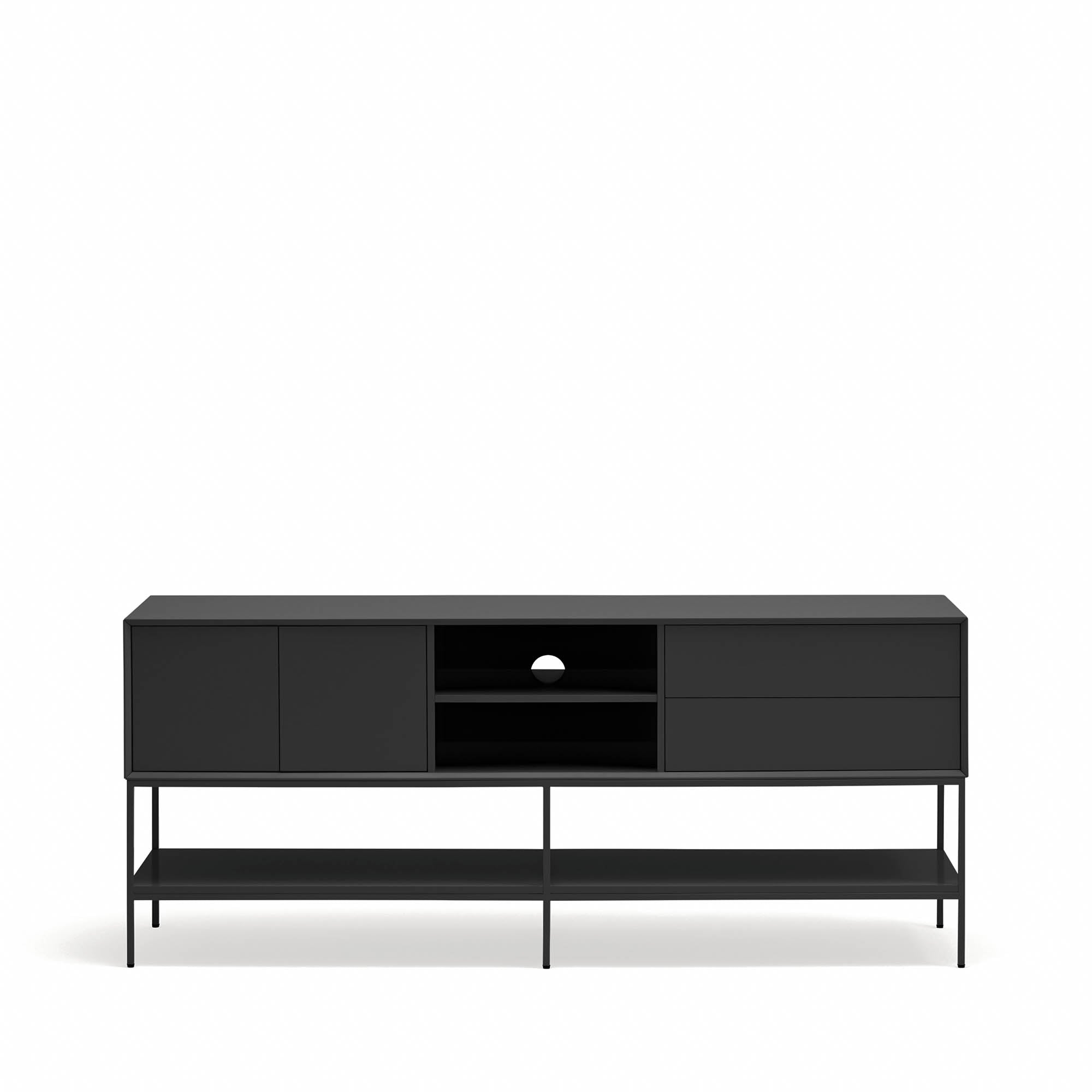 Tv Cabinet Platt 2D2Dr2H 175Cm Black