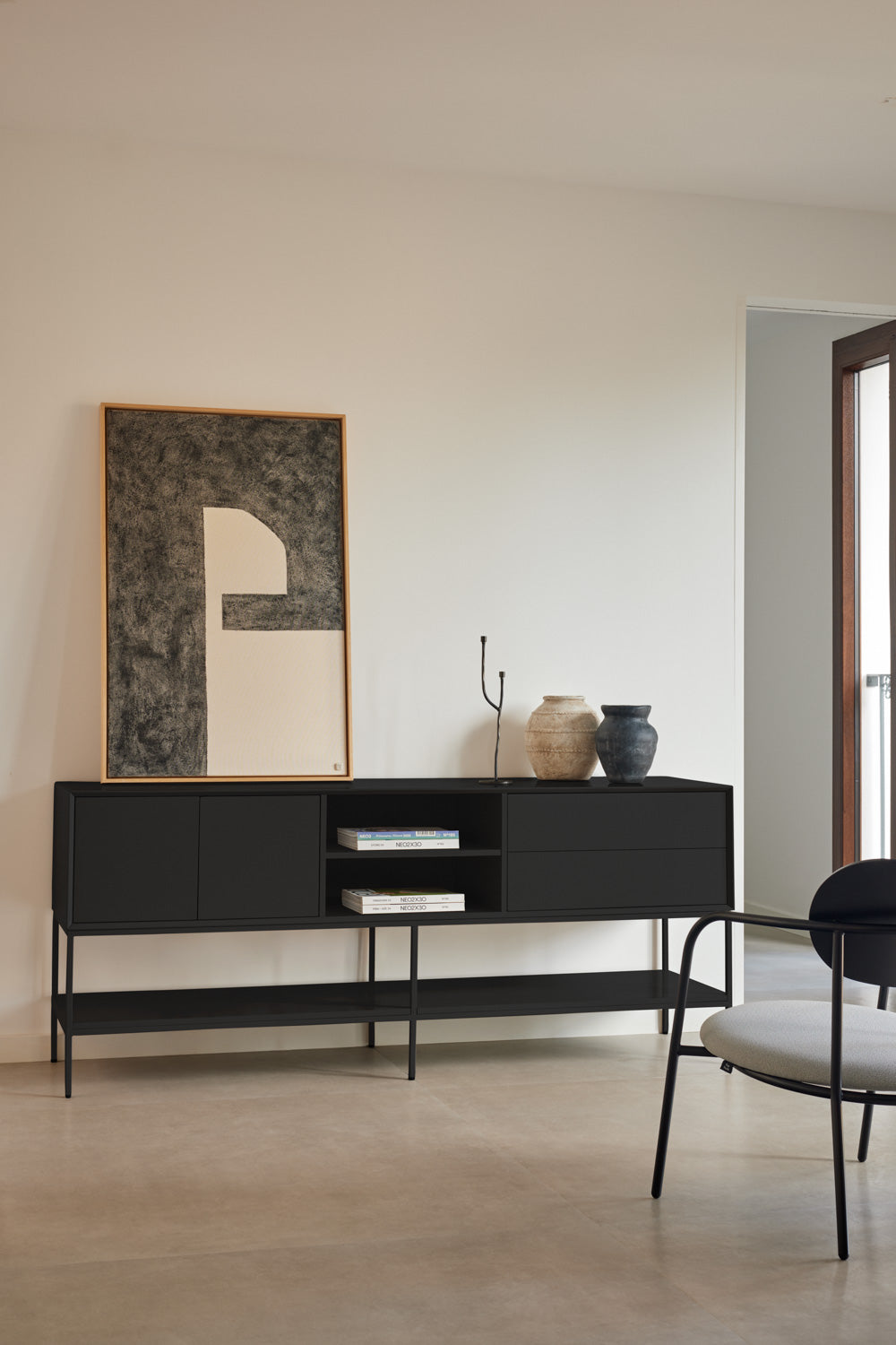 Tv Cabinet Platt 2D2Dr2H 175Cm Black