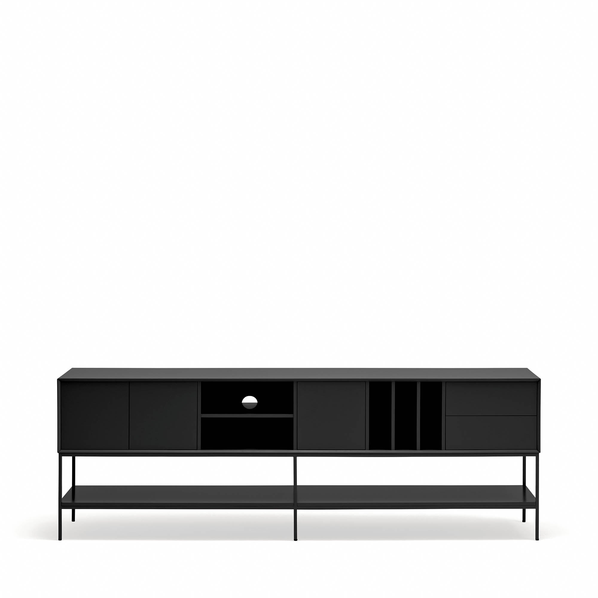 Tv Cabinet Platt 3D2Dr5H 220Cm Black