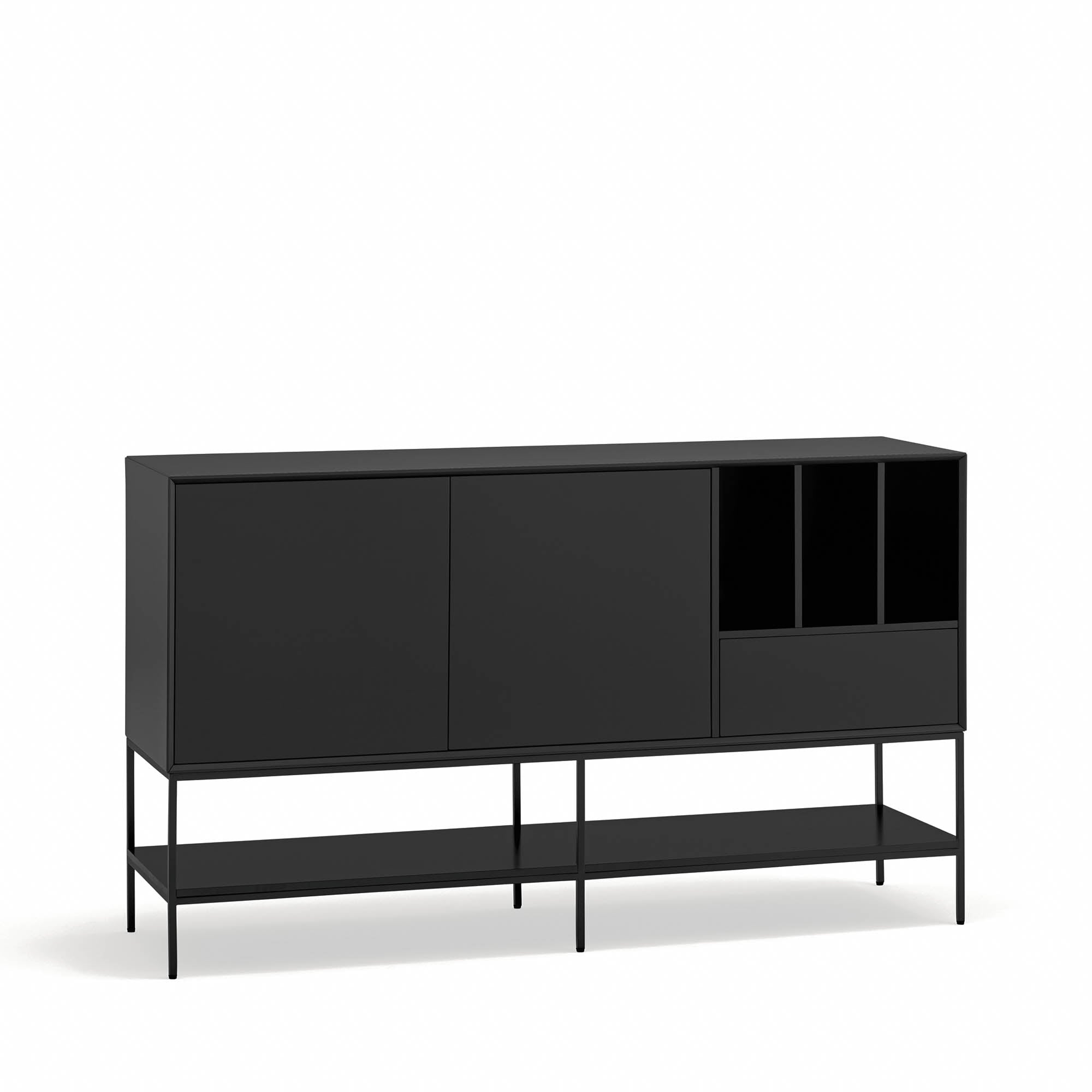 Sideboard Platt 2D1Dr3H 166Cm Black