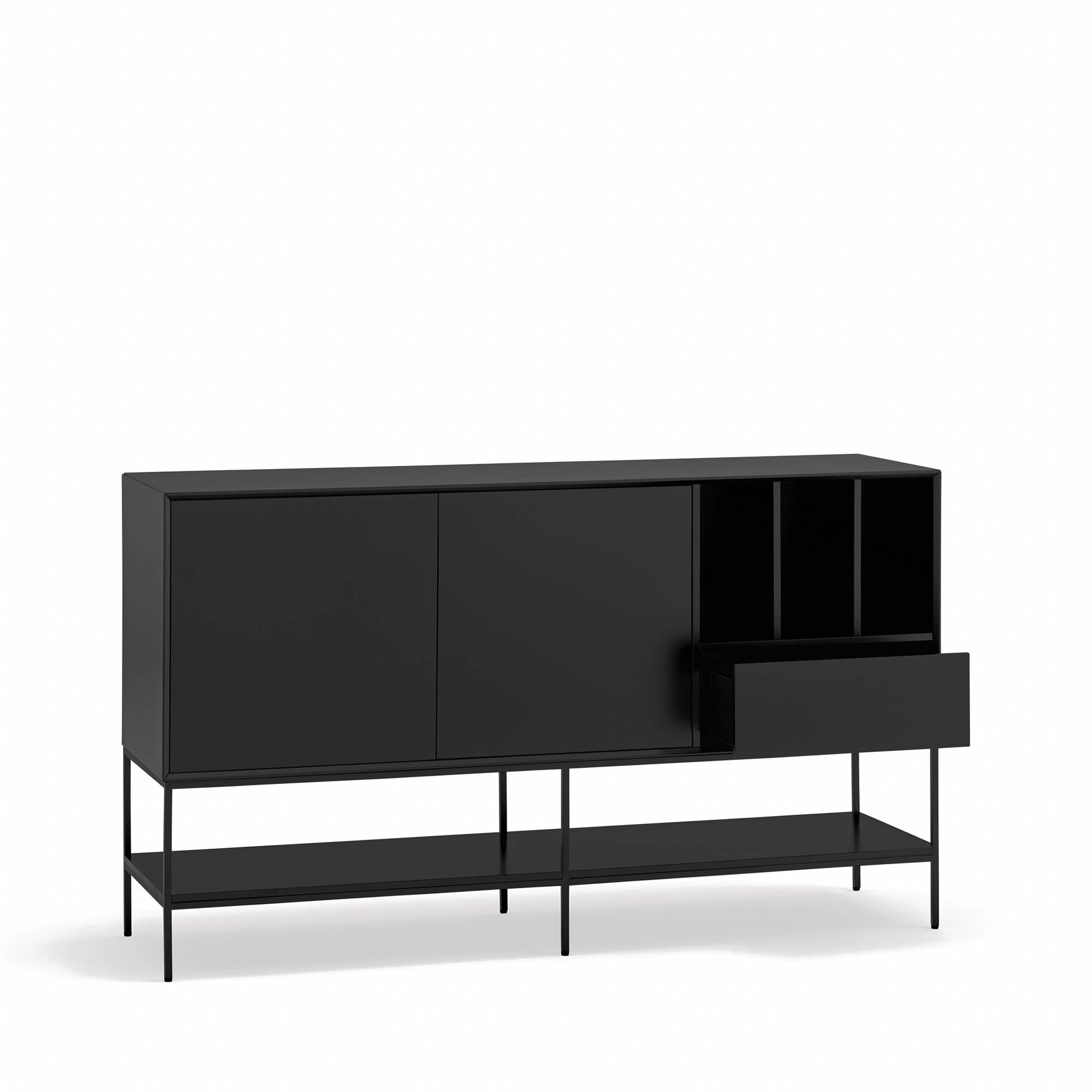 Sideboard Platt 2D1Dr3H 166Cm Black