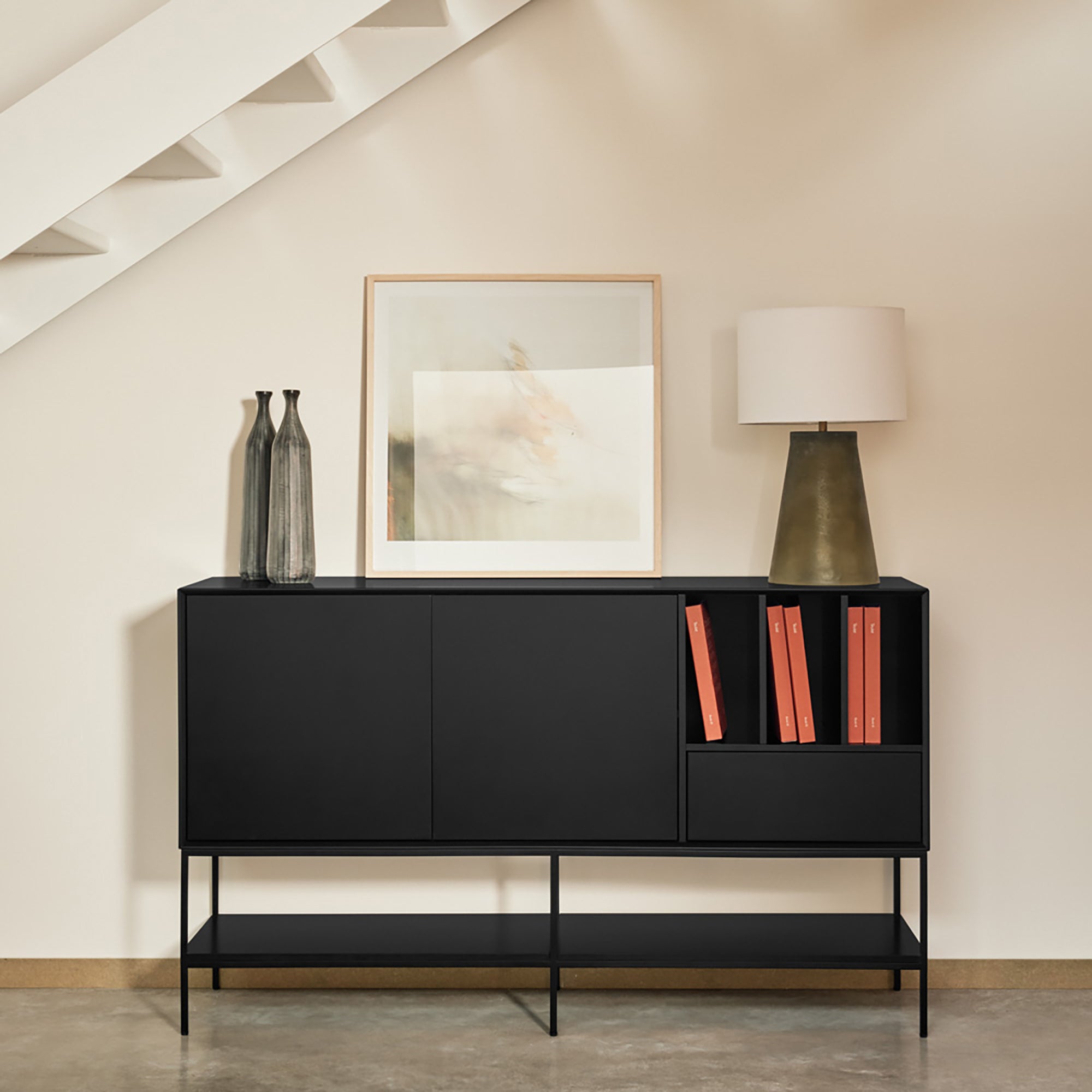 Sideboard Platt 2D1Dr3H 166Cm Black