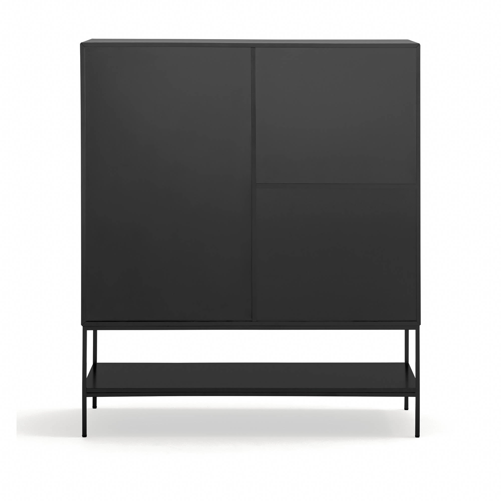 Occasional Cabinet Platt 2D4H5Dr 120Cm Black