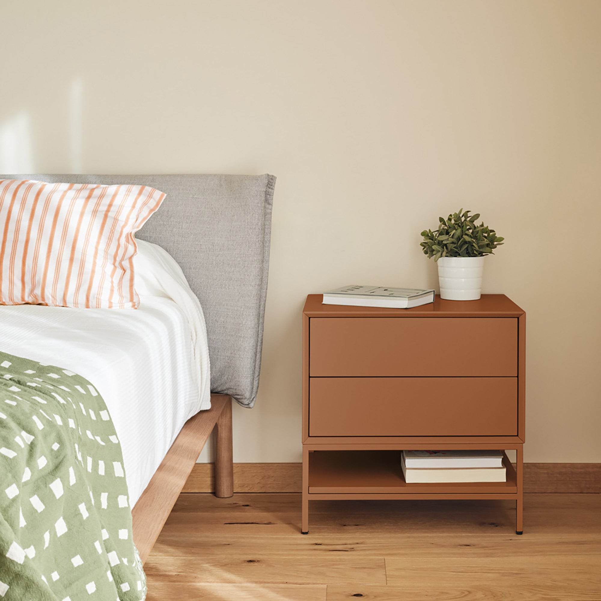 Bedside Table Platt 2Dr Clay