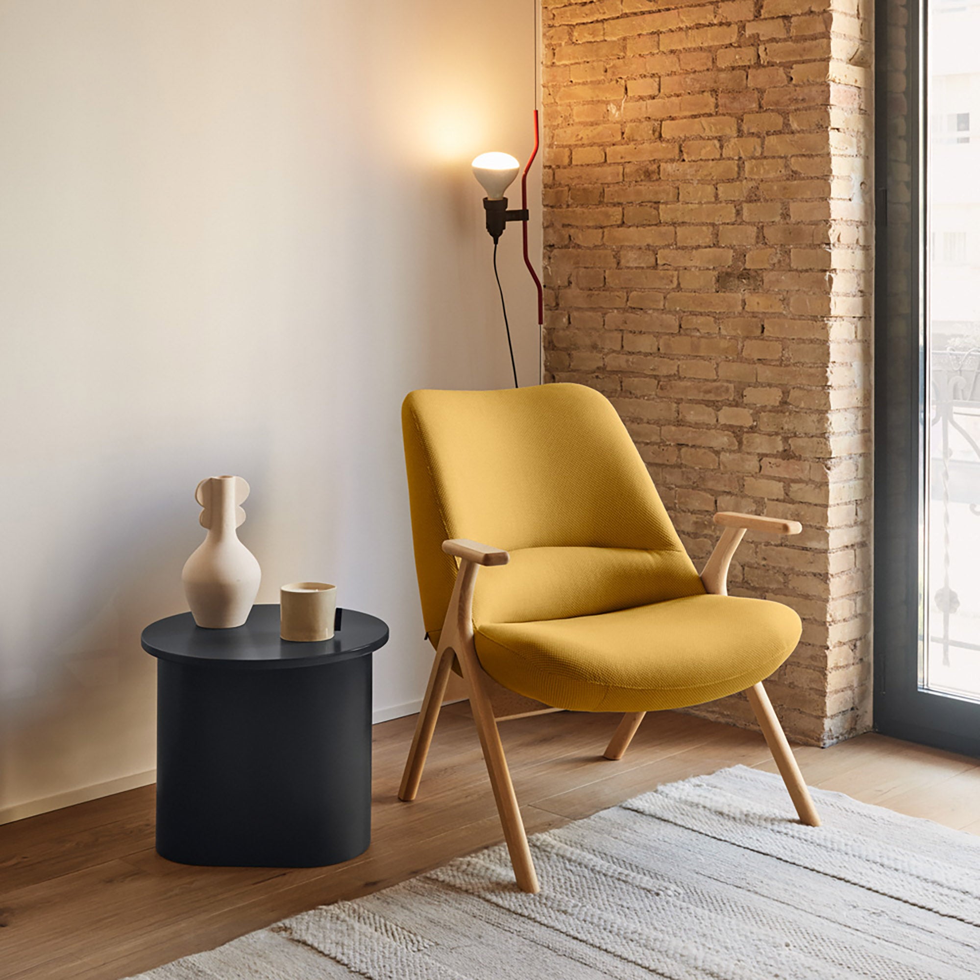 Side Table Totem 500X500 Anthracite Gray