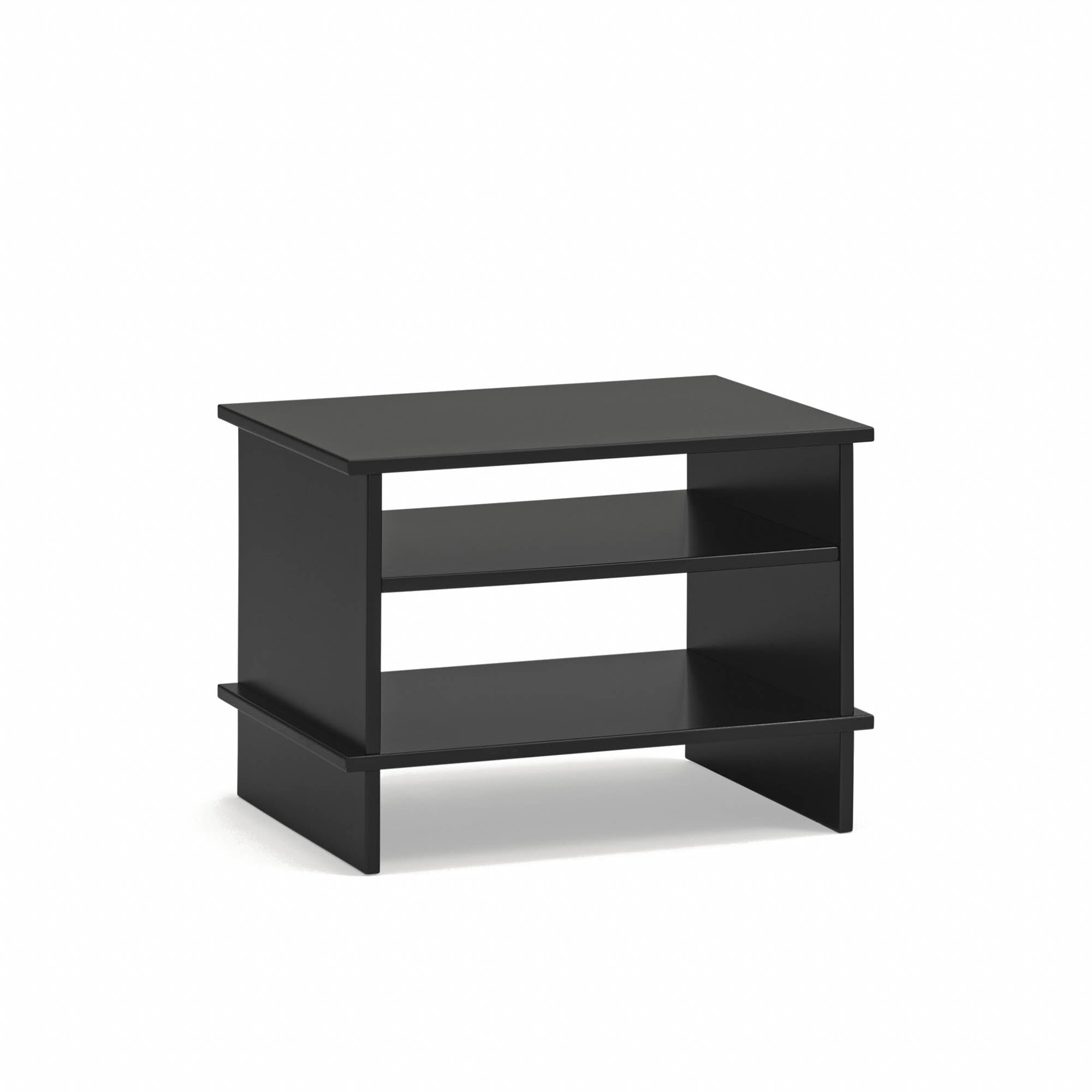 Bedside Table Inari 2 Shelves Black