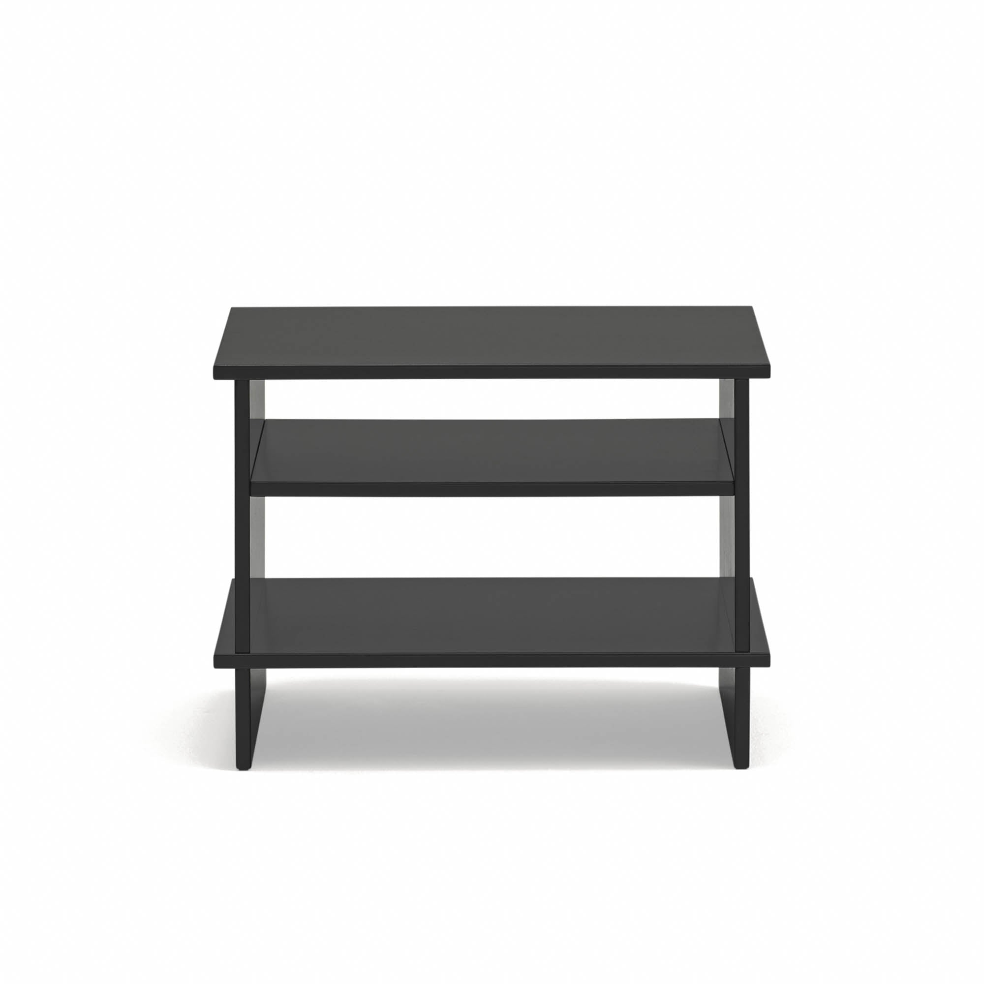 Bedside Table Inari 2 Shelves Black
