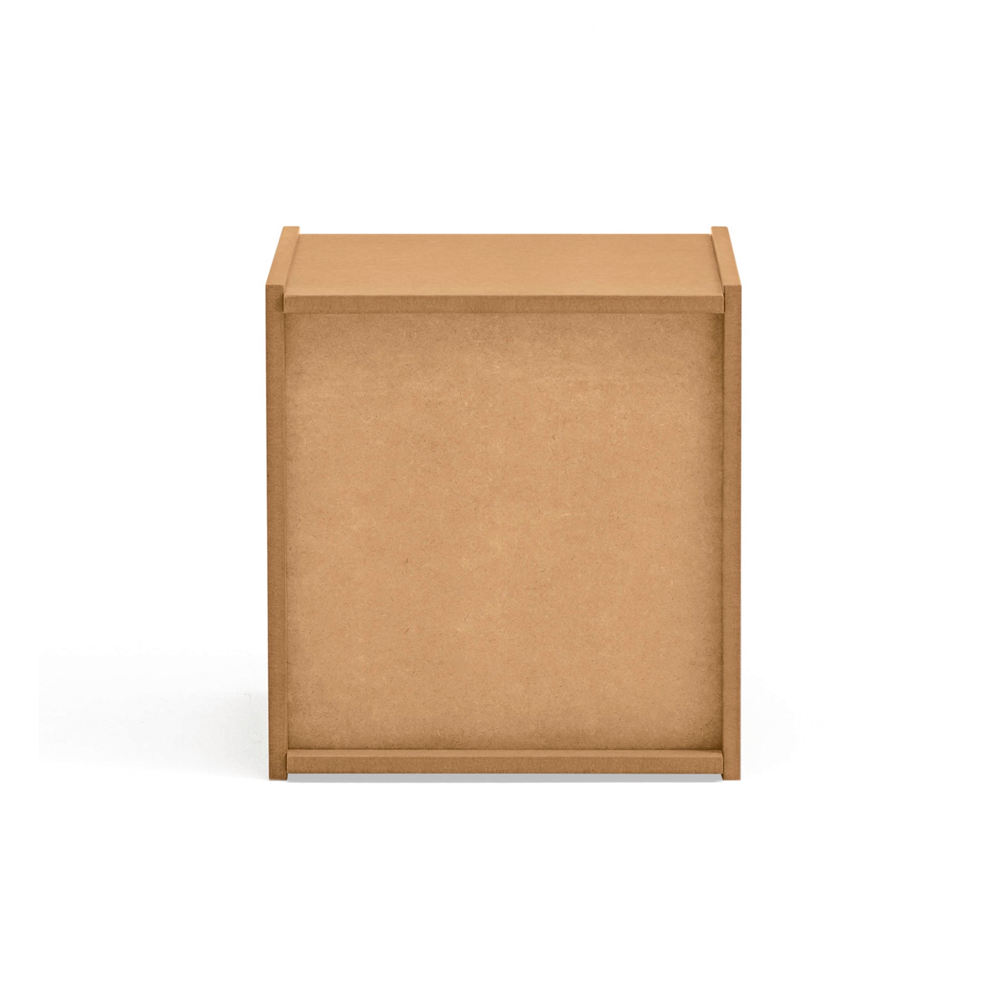 Bedside Table Wally – Natural MDF | 40×40×42 cm