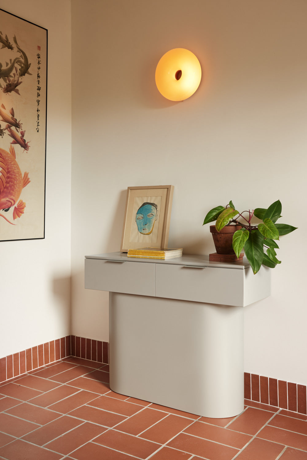 TOTEM Console Table in Sand by Teulat