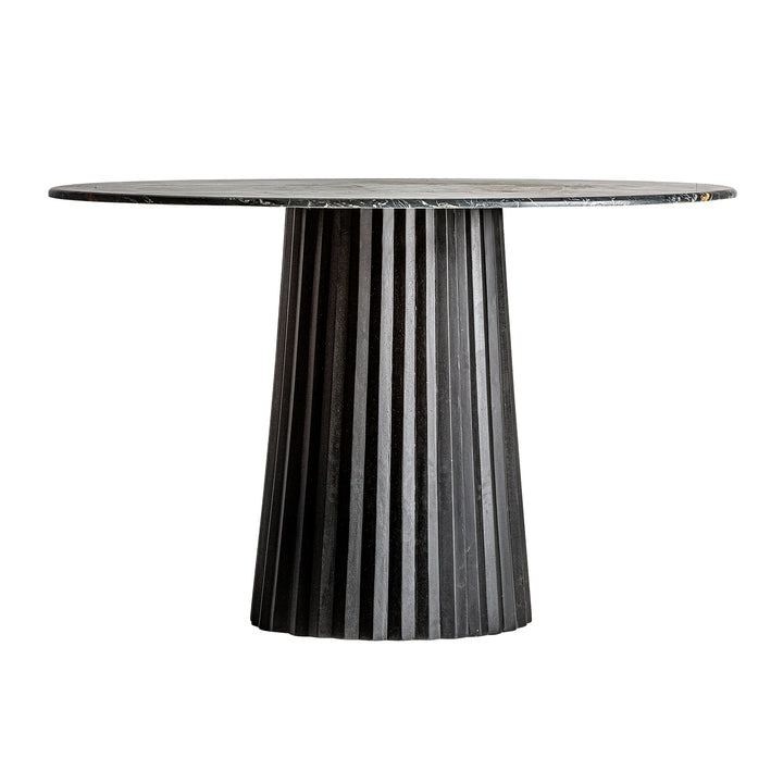 PLISSÉ WOOD DINING TABLE