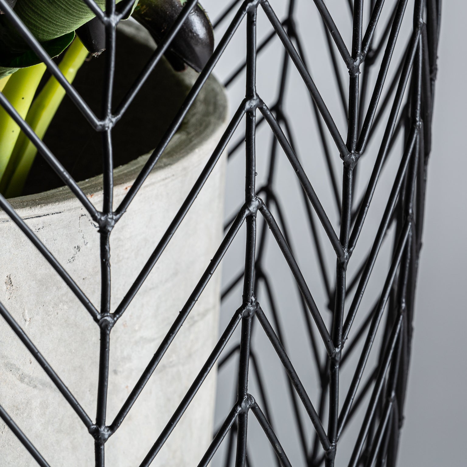 PLISSÉ METAL PLANT POT (SET OF 2)