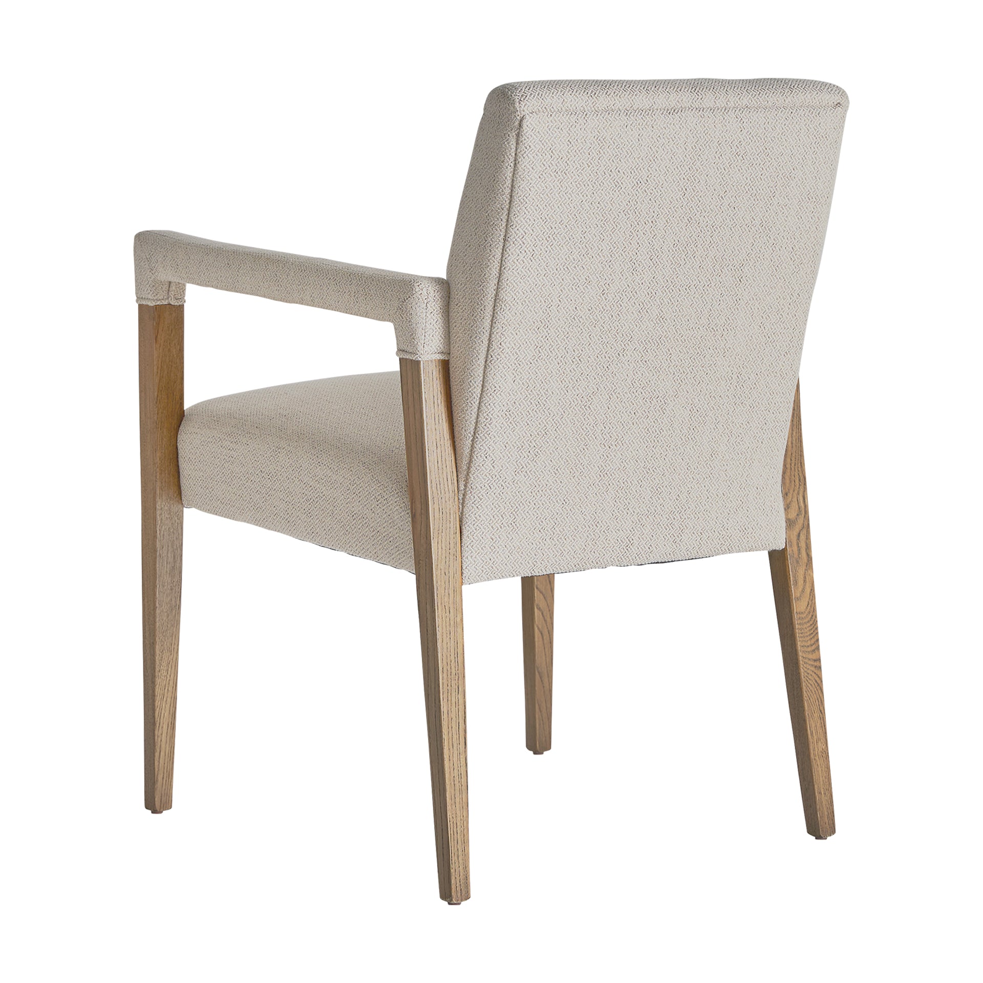 Baena Colonial Chair - Cream Linen & Birch Wood with Foam