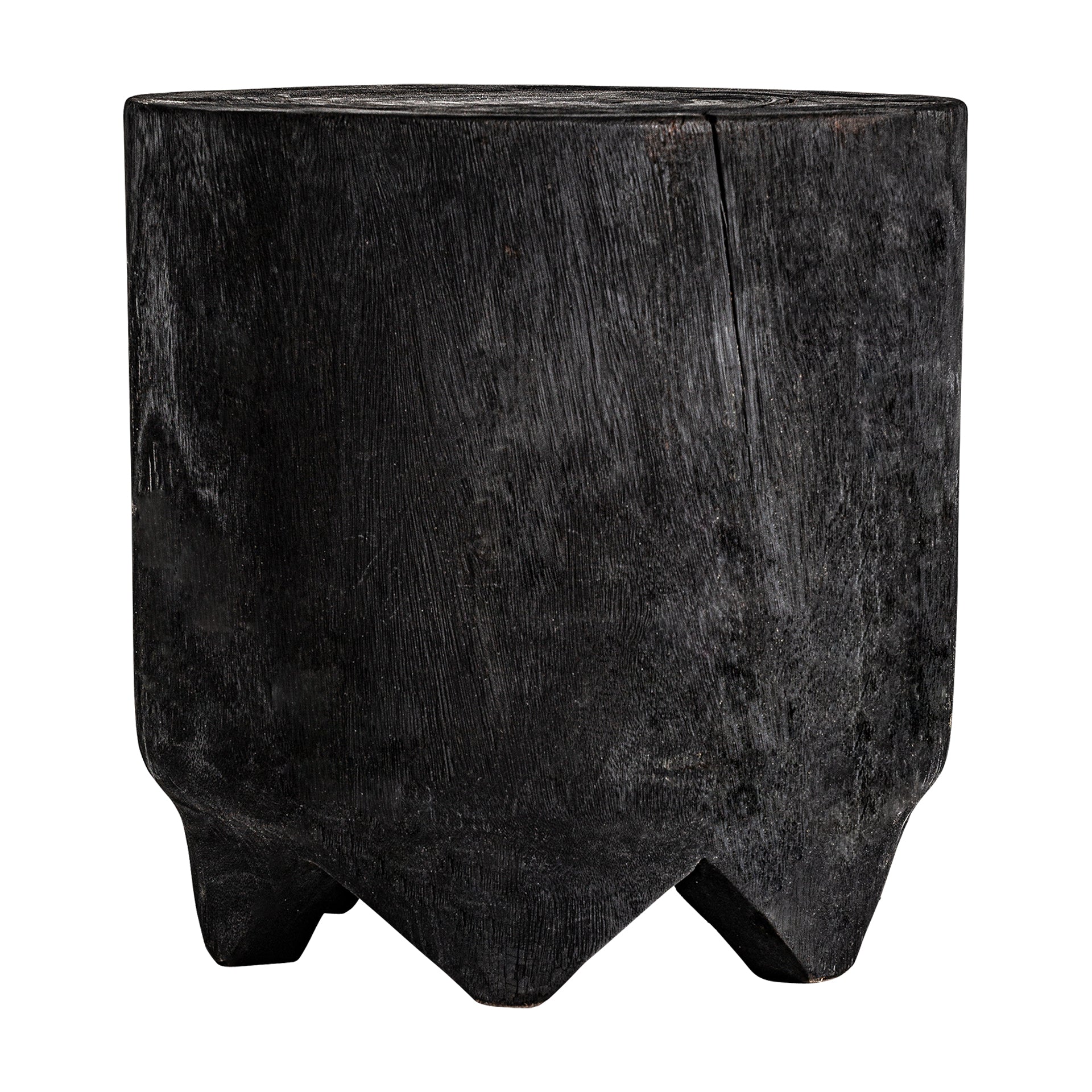 Kepoi Ethnic Side Table - Charred Suar Wood