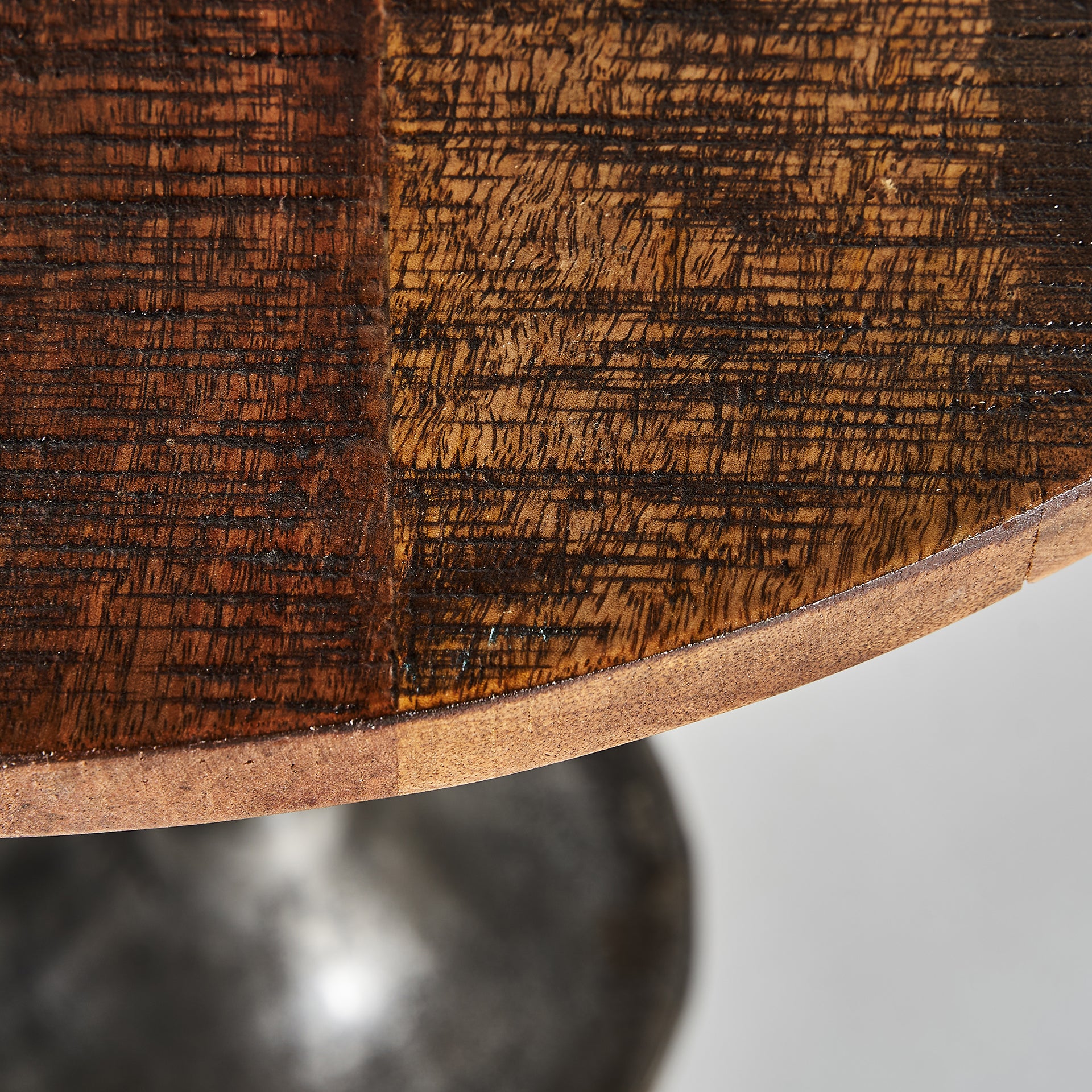 Tyler Industrial Bar Table - Grey Iron & Mango Wood